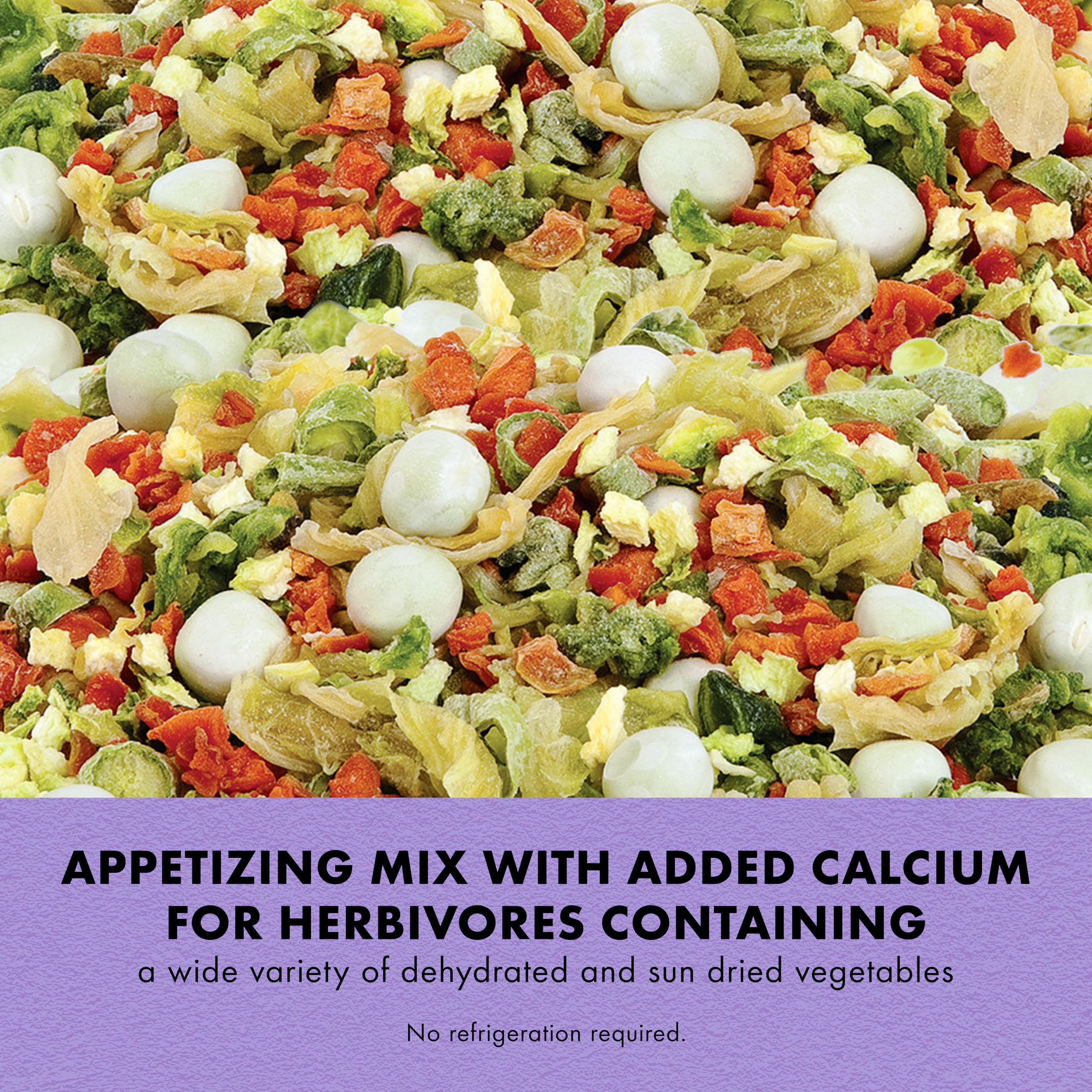 Zilla Reptile Food Munchies Vegetable Mix With Calcium, 4-Ounce