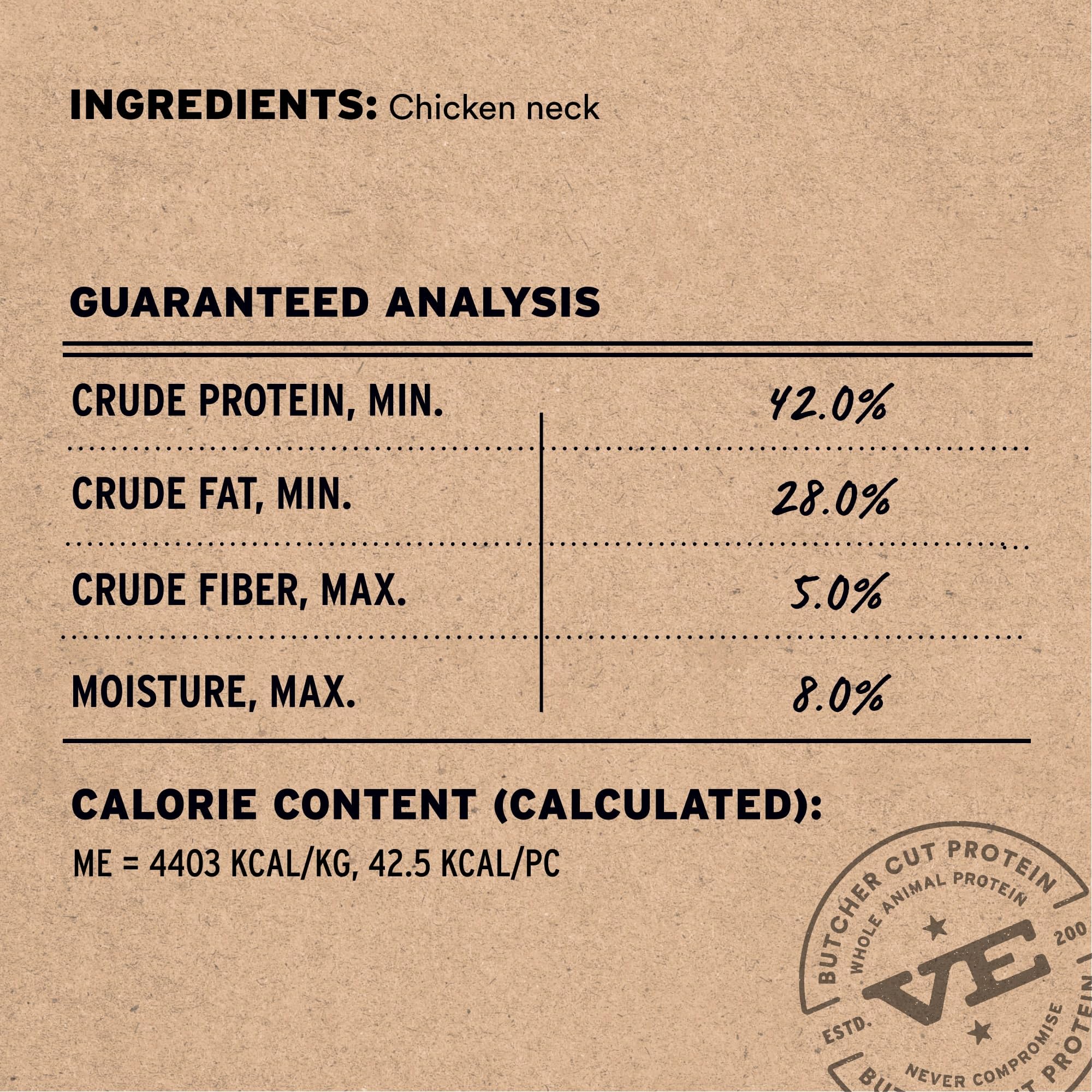 Vital Essentials Chicken Necks Dog Treats, 9 oz | Freeze-Dried Raw | Single Ingredient | Premium Quality High Protein Training T