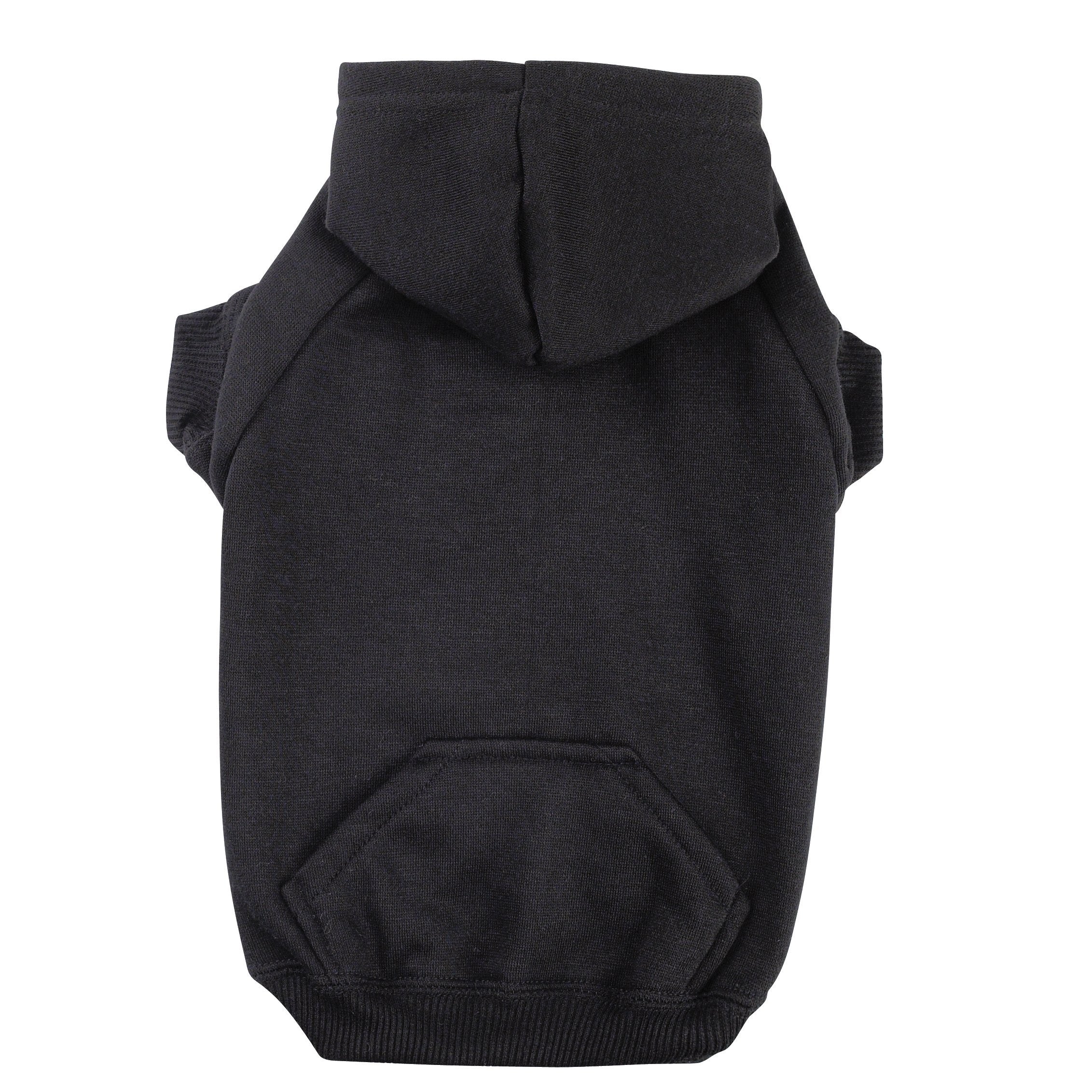 Zack & Zoey Basic Hoodie For Dogs, 20' Large, Jet Black