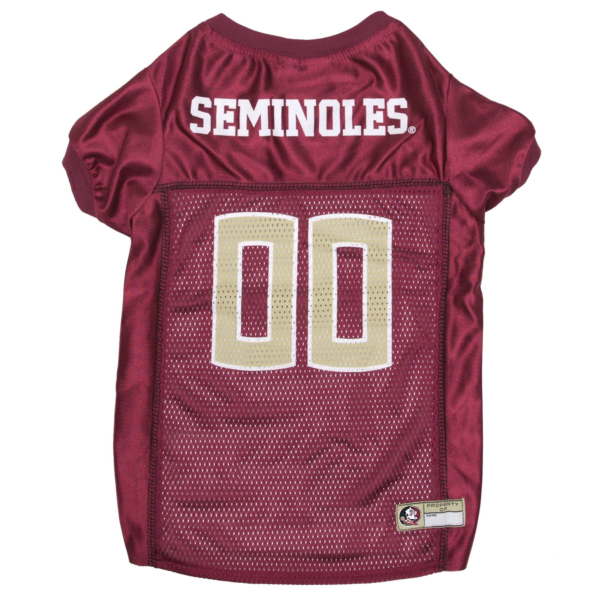 Pets First NCAA College Florida State Seminoles Mesh Jersey for DOGS & CATS, XX-Large. Licensed Dog Jersey with your Favorite Fo