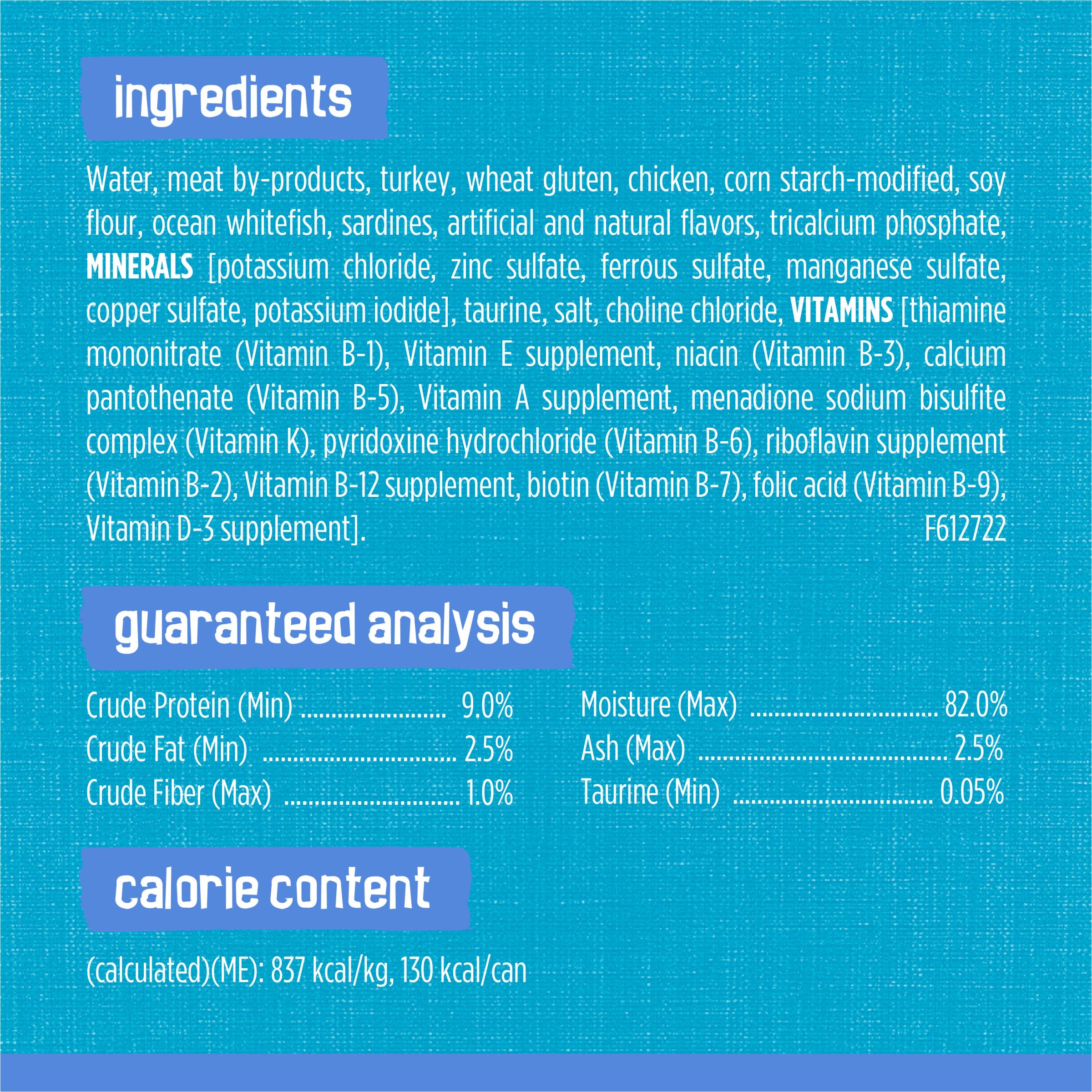 Purina Friskies Wet Cat Food, Shreds With Whitefish & Sardines in Sauce - (Pack of 24) 5.5 Oz. Cans