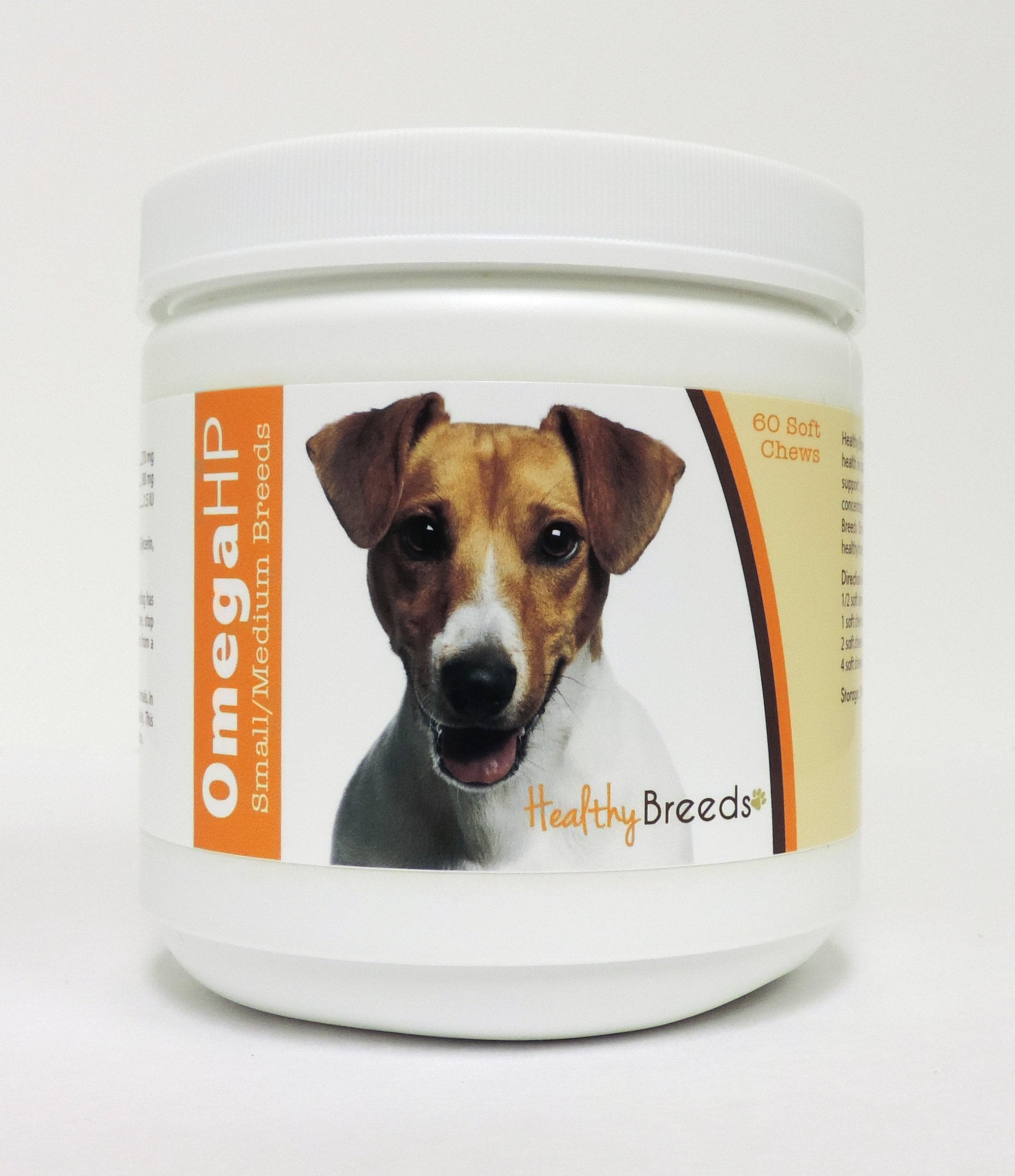 Healthy Breeds Jack Russell Terrier Omega HP Fatty Acid Skin and Coat Support Soft Chews 60 Count