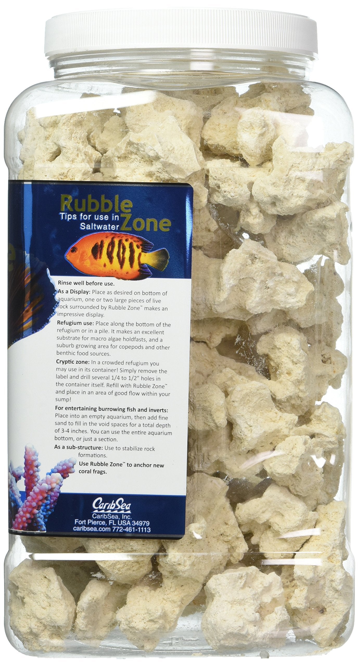 CaribSea Aquatics Rubble Zone, 6 lb/1 Gallon, tan
