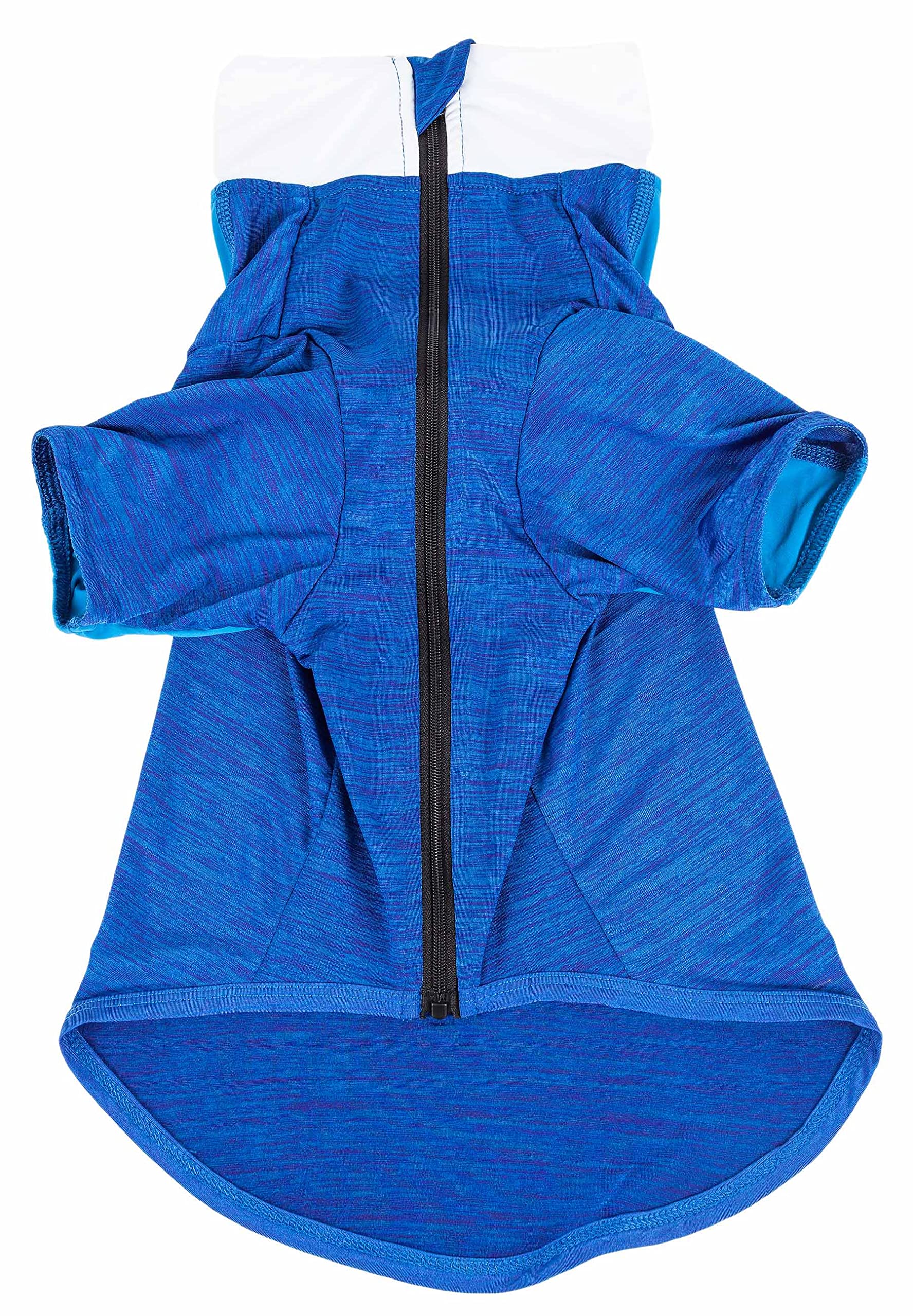 Pet Life Active 'Chewitt Wagassy' 4-Way Stretch Performance Long Sleeve Dog T-Shirt(D0102H70Z4G.)