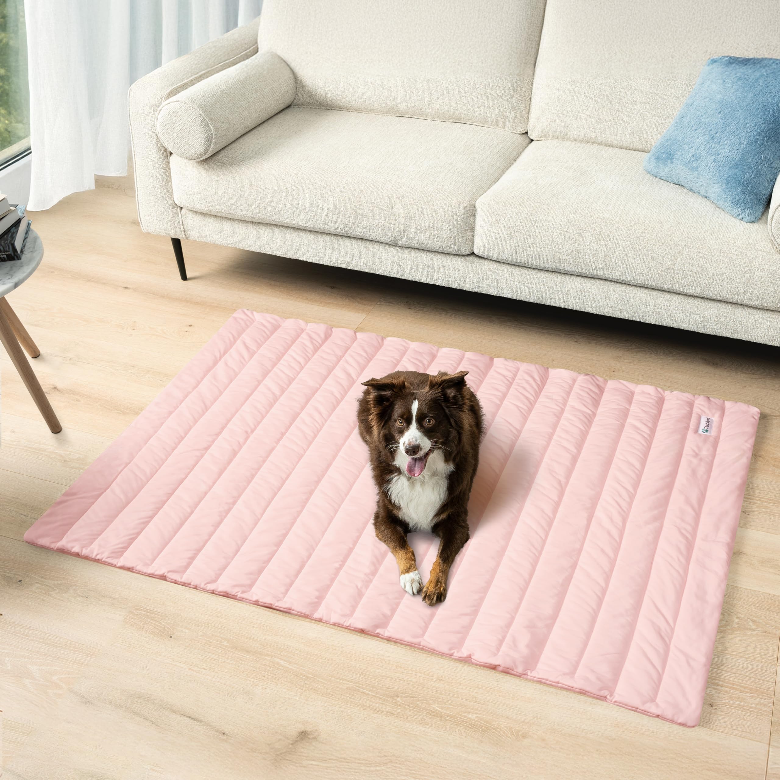PetAmi Cooling Mat for Dog, Premium Pet Cooling Blanket for Crate Kennel, Indoor Cat Cool Sleeping Pad, Q-MAX Cold Sofa Couch Co