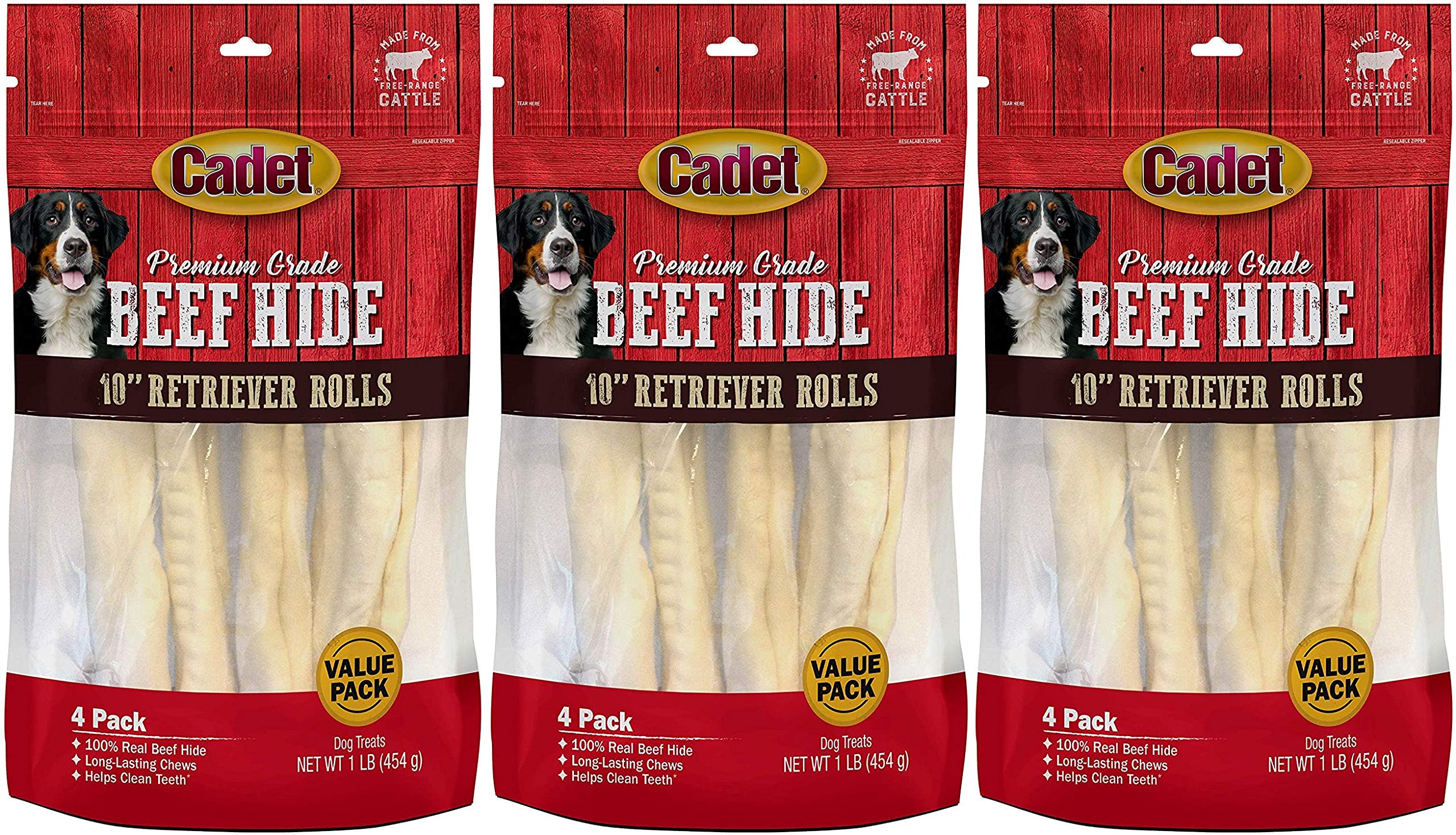 Cadet Premium Grade Beef Hide Retriever Rolls