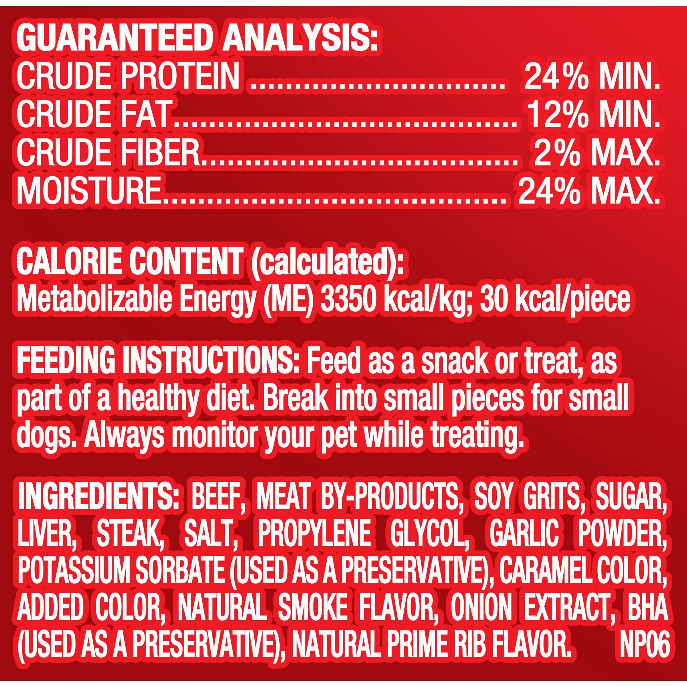 Pup-Peroni Dog Treats, Prime Rib Flavor, 5.6 Ounce (Pack of 8), Made with Real Steak