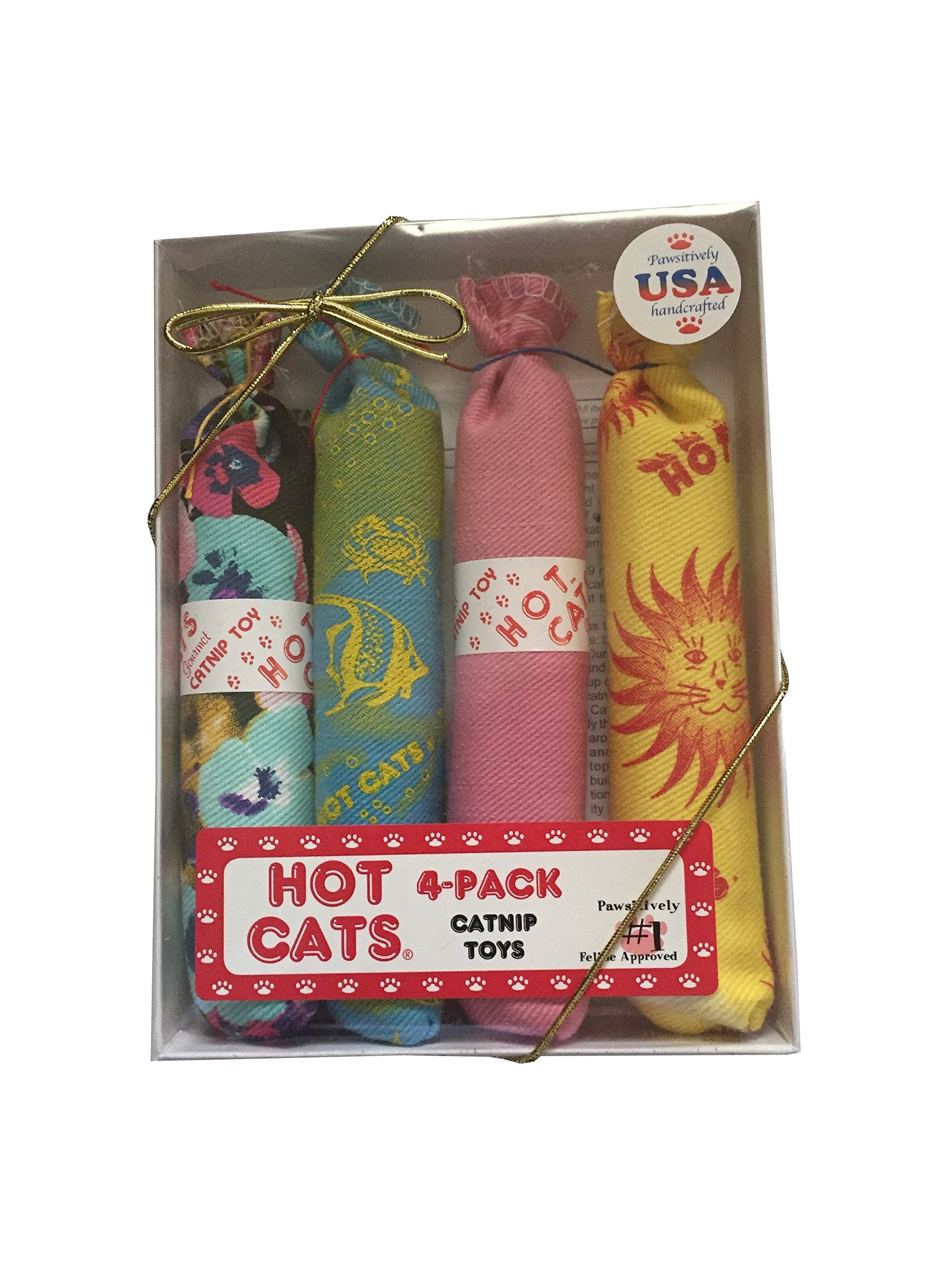 Kidstinct Catnip Sausage Toys 4 Pack - Package Of Four (4) Hot Cat Catnip Sausages …