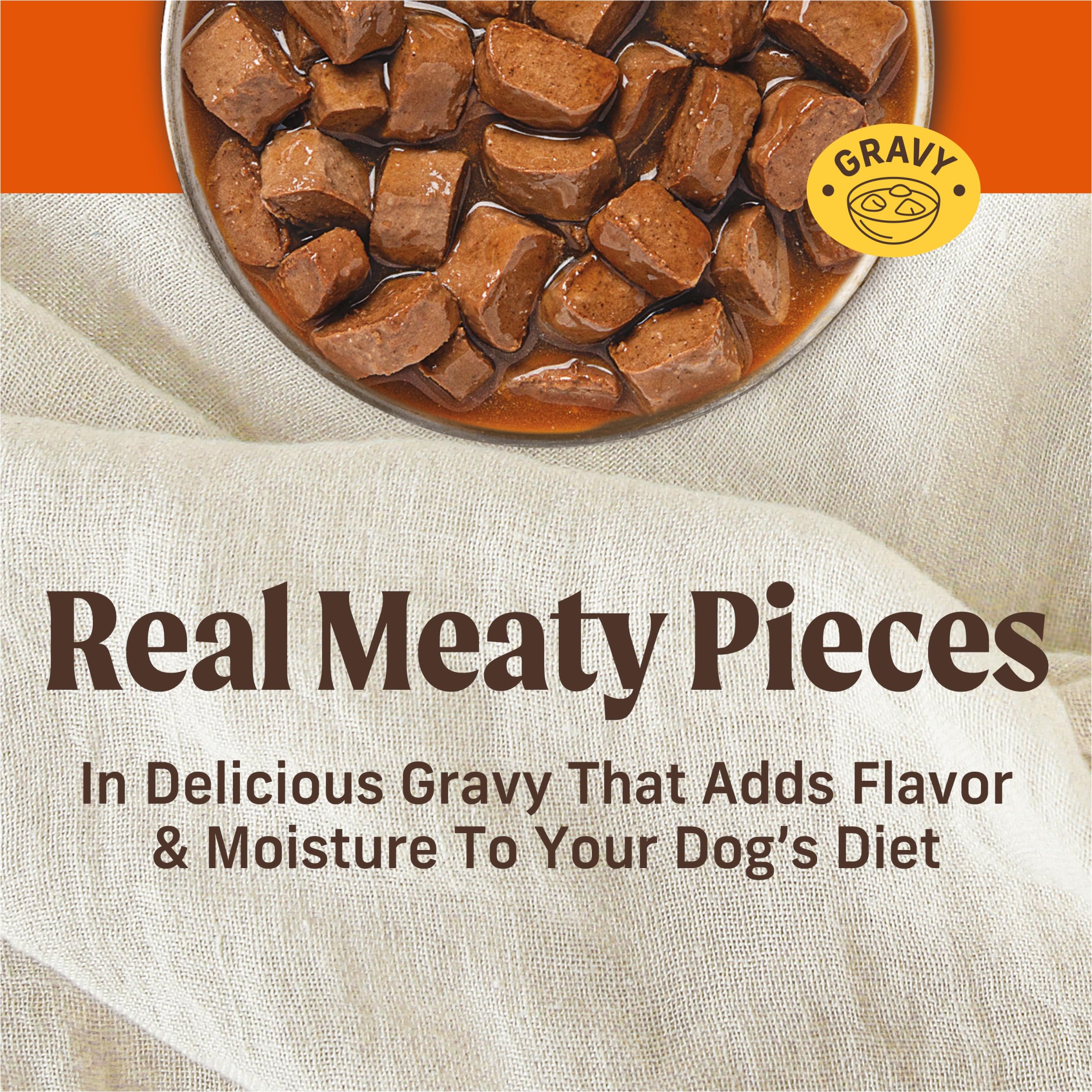 Merrick Chunky Grain Free Premium And Wholesome Canned Dog Food, Real Meat Big Texas Steak Tips Dinner - (Pack of 12) 12.7 oz. C