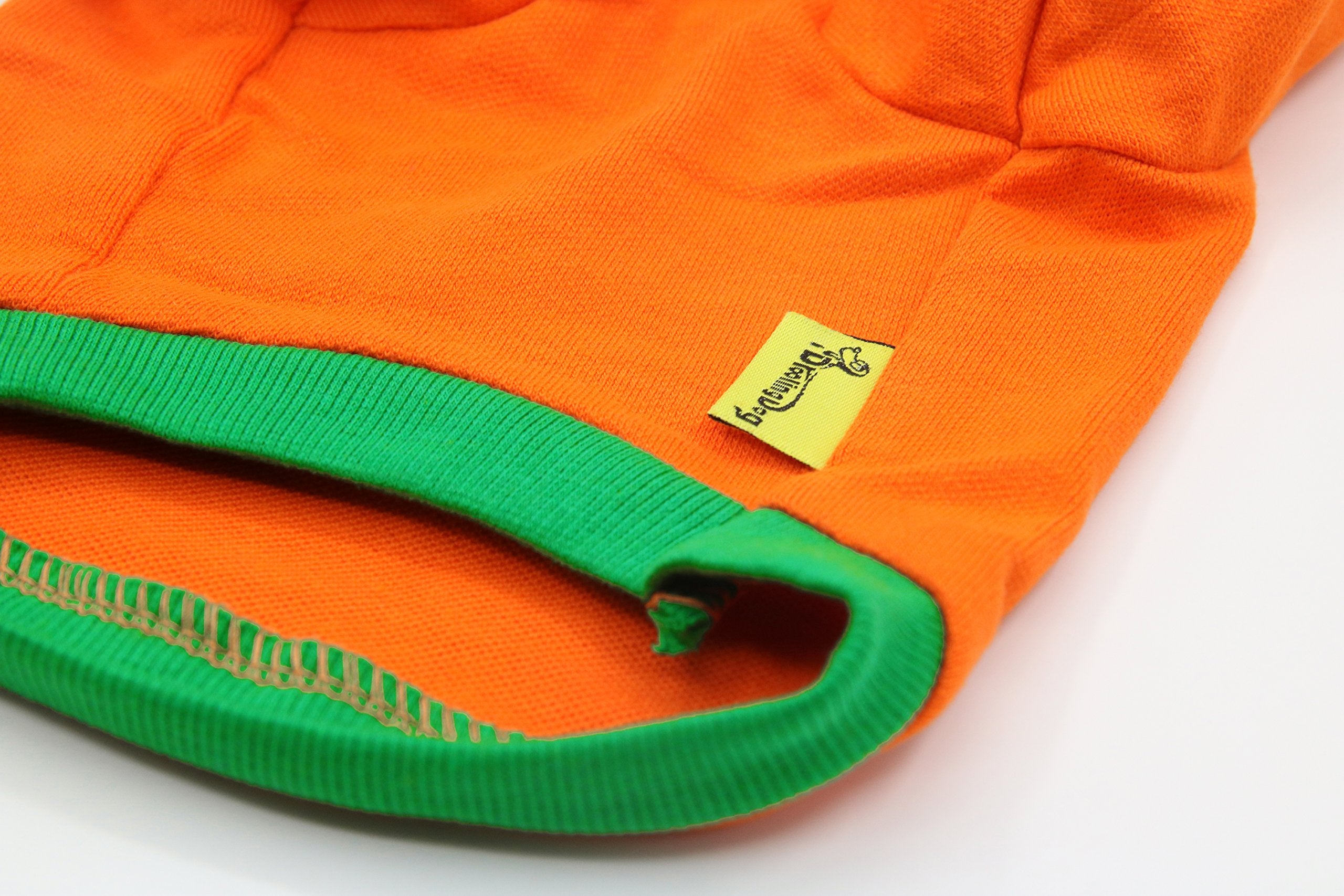 DroolingDog Pet Clothes Dog Halloween T-Shirt Pumpkin Head Costume for Small Dogs, Medium, Green
