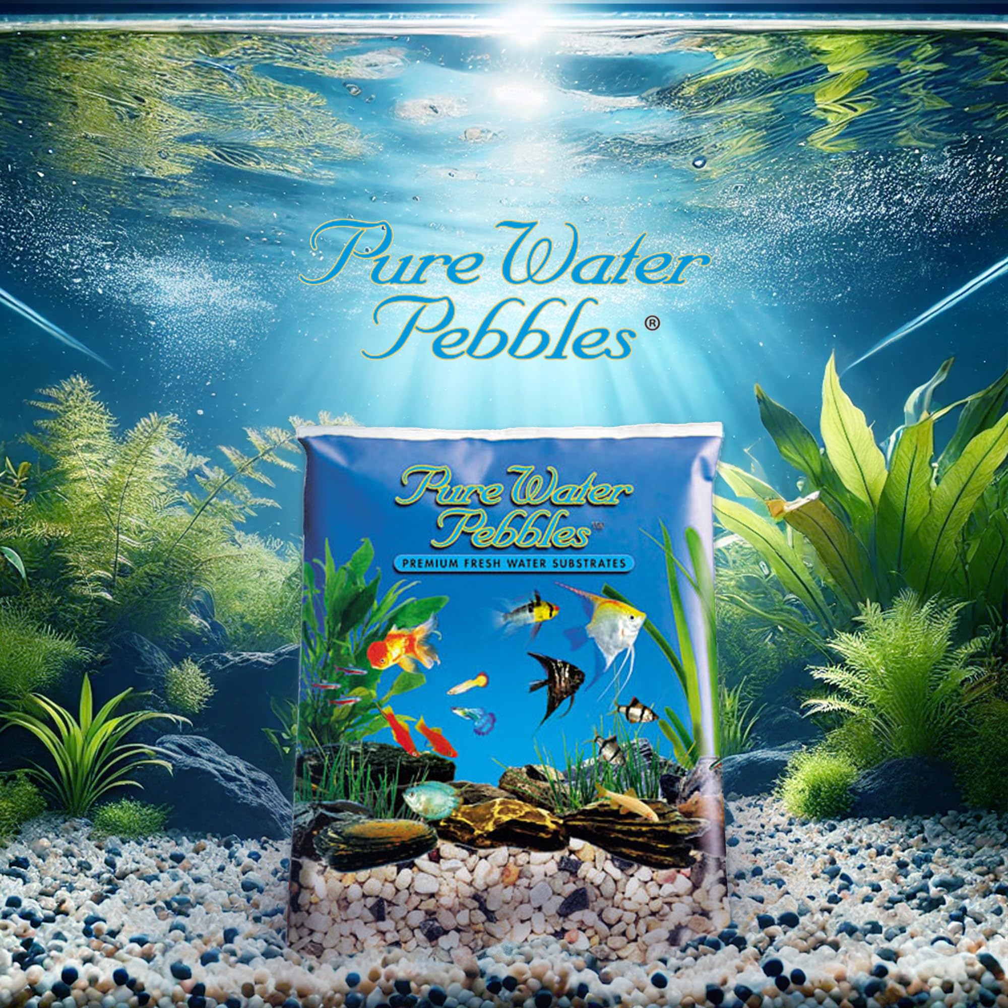 Worldwide Imports Aww30081 Natural Gravel, 25-Pound, Rainbow Jems