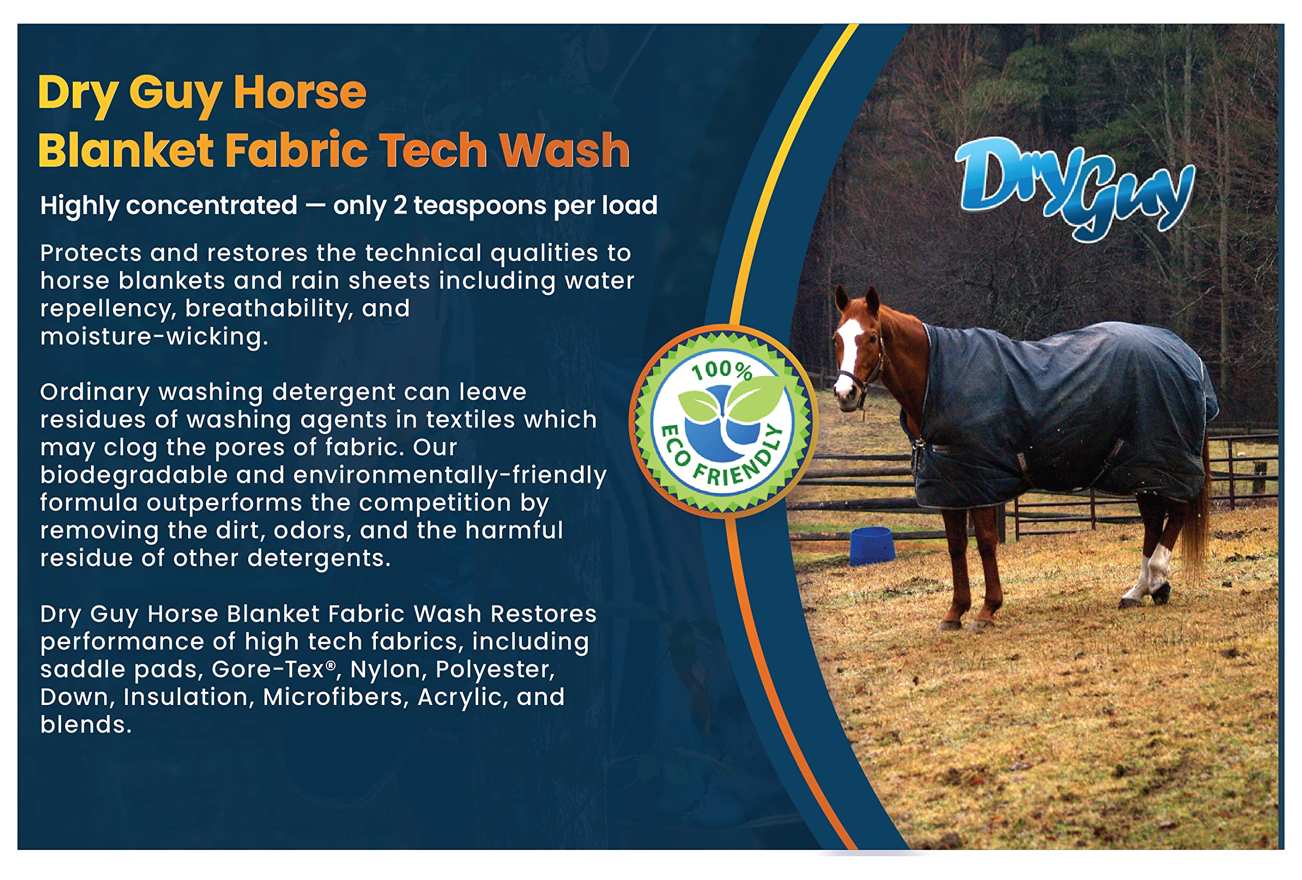 Dry Guy Waterproofing Horse Blanket Fabric Tech Wash
