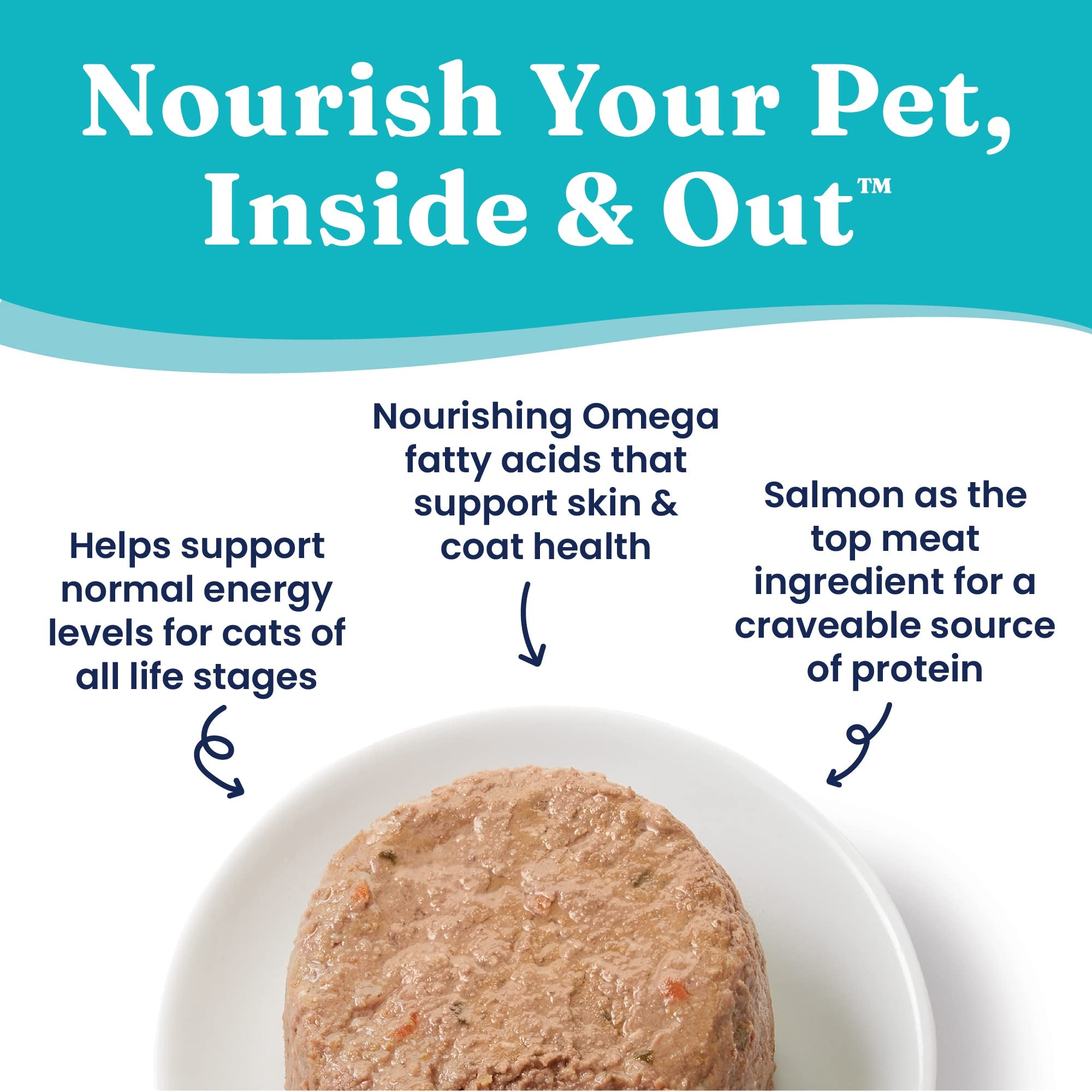 Solid Gold Tropical Blendz Salmon Pate in Coconut Oil - Nutrient-Rich Wet Cat Food for All Life Stages, 24 Pack