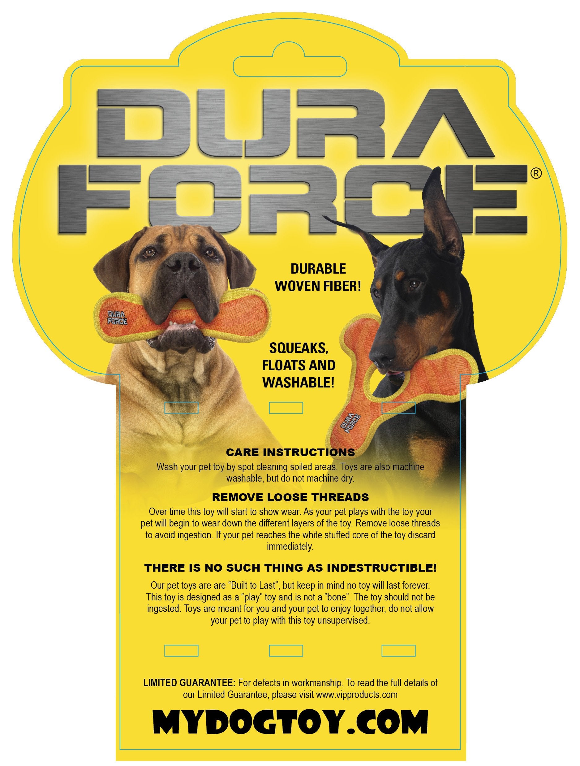 Duraforce - Durable Woven Fiber -Triangle Ring -Squeakers - Multiple Layers. Made Durable, Strong & Tough. Interactive Play Dog