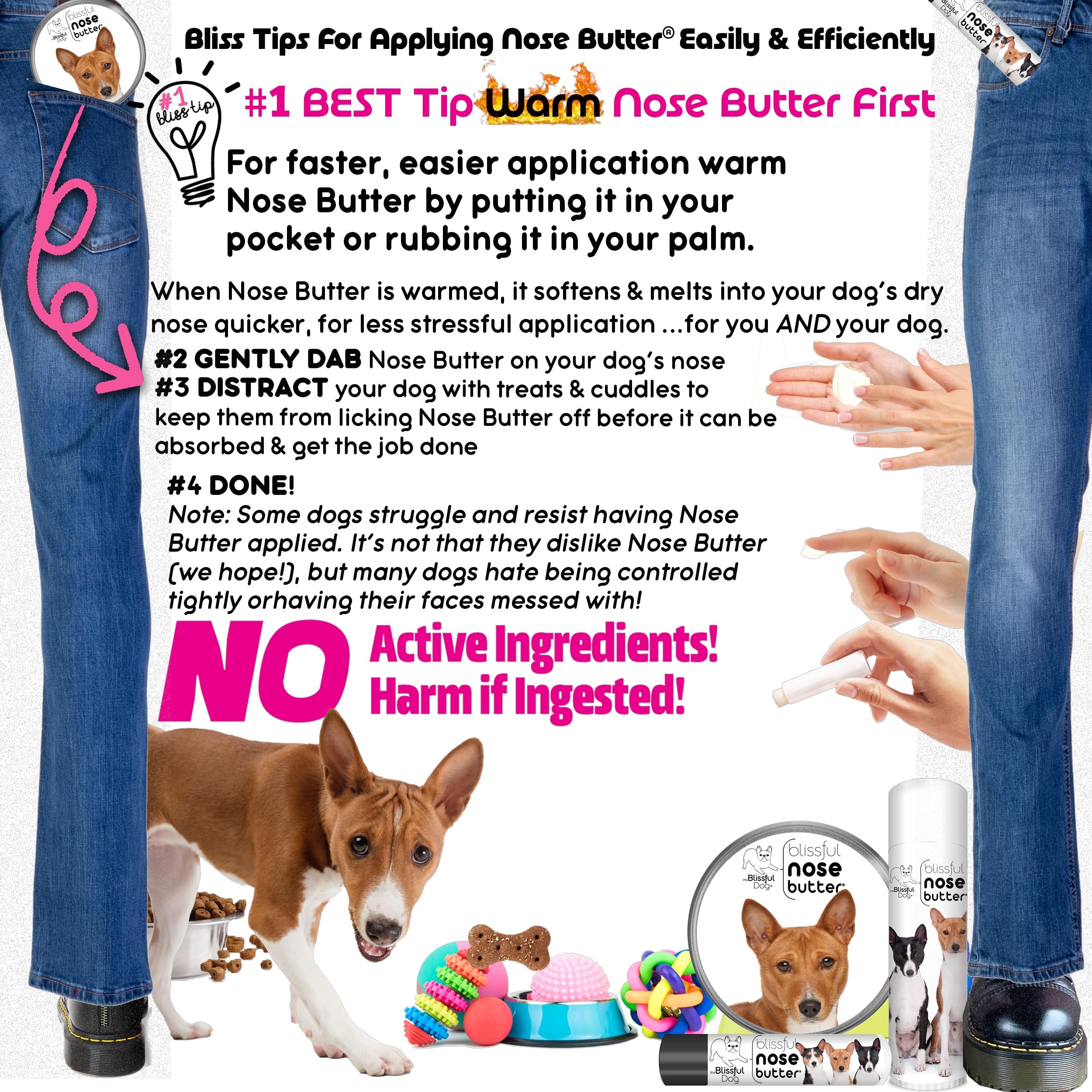 The Blissful Dog Basenji Unscented Nose Butter, 16oz