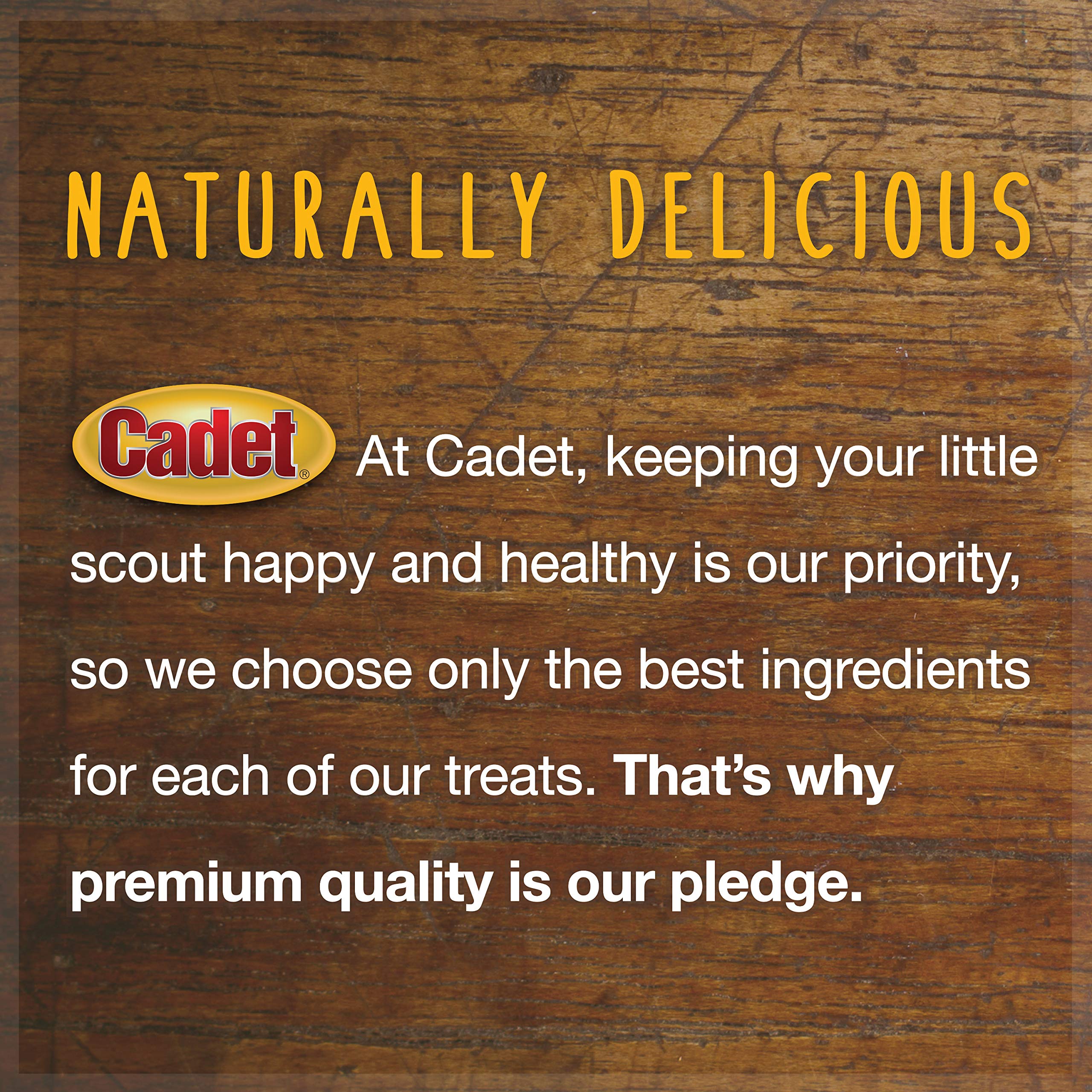 Cadet Premium Grade Beef Hide for Dogs, Long-Lasting Rawhide Chips, Single Ingredient Dog Chews, Peanut Butter Flavor, 1 Pound