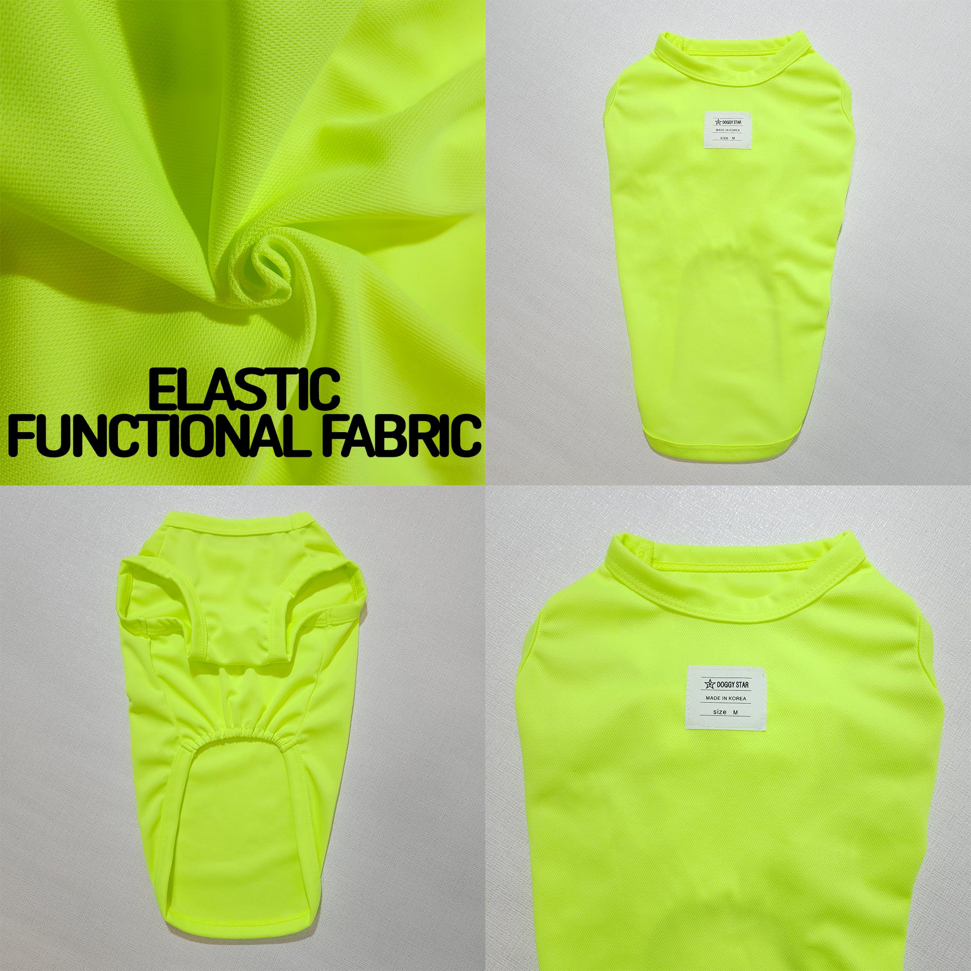D Doggy Star Dachshund Clothes For Dogs Mini And Adults Neon T Shirts (Xl,Neon Yellow)