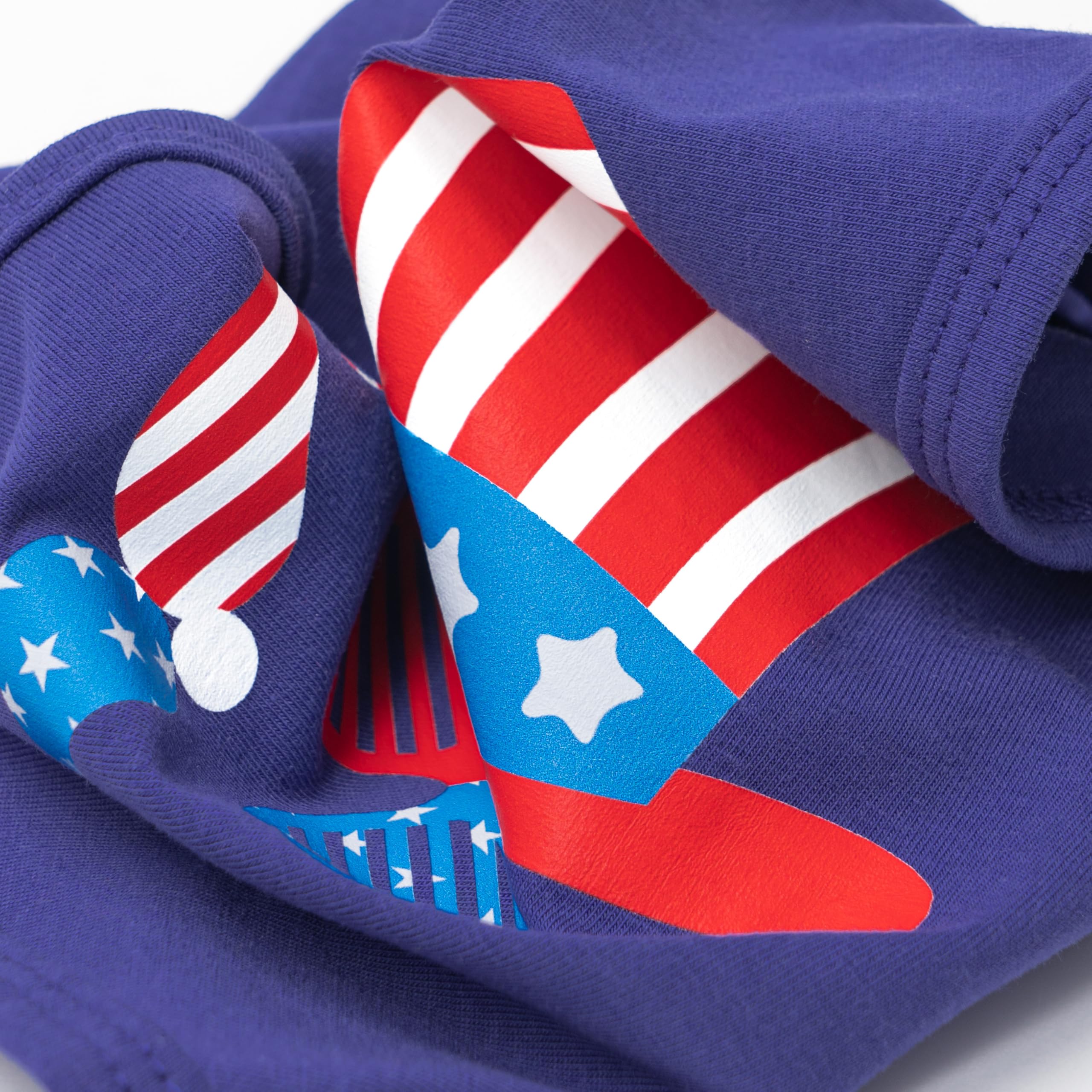 Fitwarm Patriotic Funny Dog Shirt, 4Th Of July Outfit For Small Dogs Boy Girl, Festive Pet Clothes, Red, White, Blue, Xl