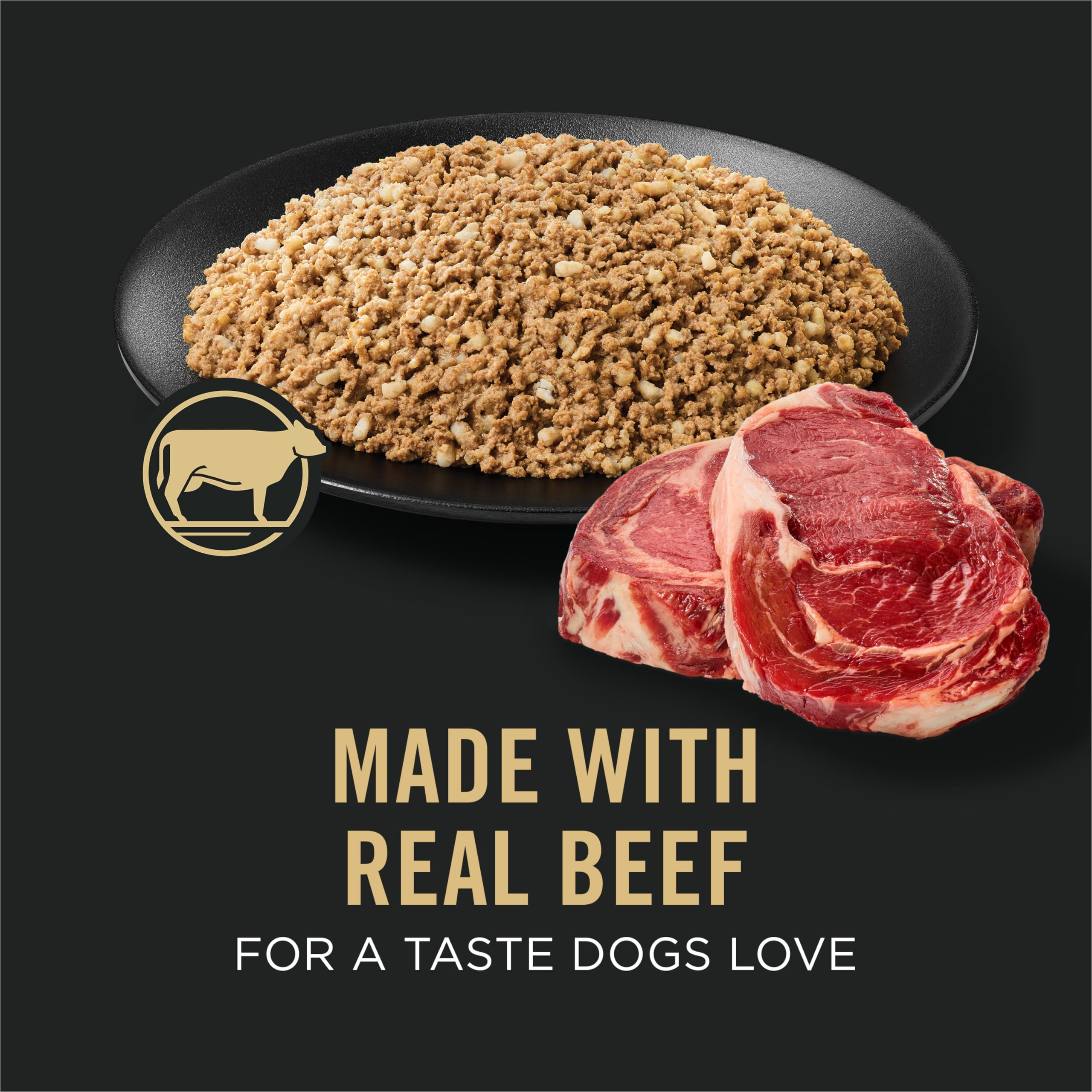 Purina Pro Plan Sensitive Skin and Stomach Dog Food Wet Classic Pate Beef and Oat Meal Entr  e - (Pack of 12) 13 oz. Cans