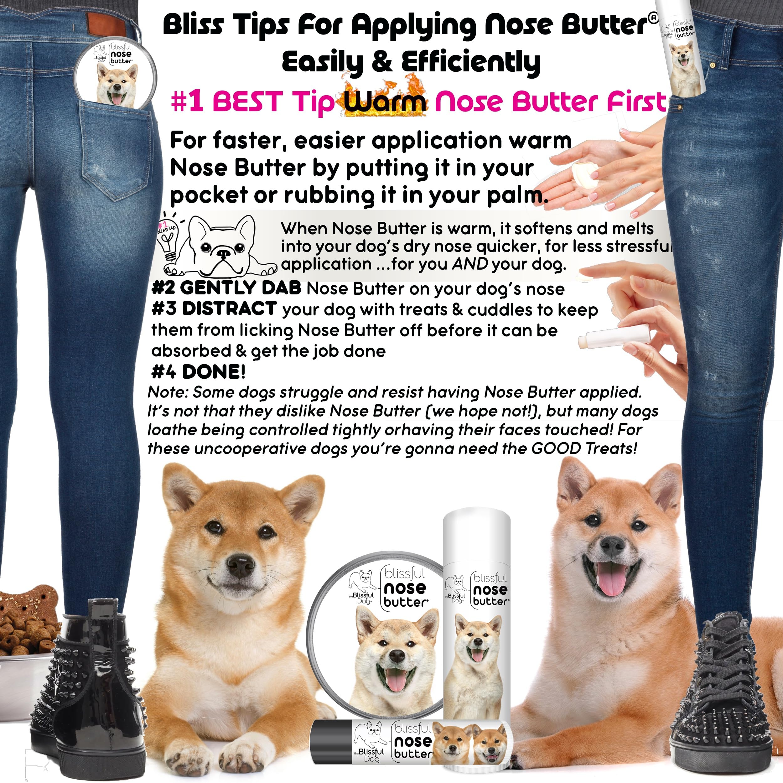 The Blissful Dog Shiba Inu Unscented Nose Butter - Dog Nose Butter, 2 Ounce