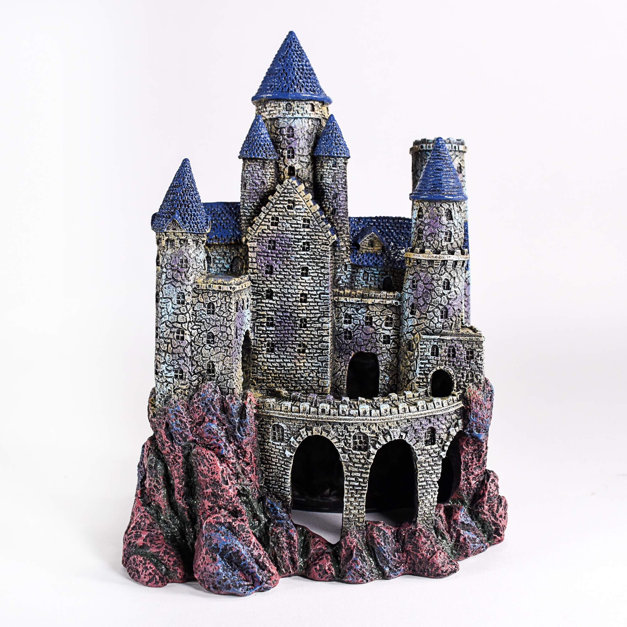 Penn-Plax Age-Of-Magic Wizard’S Castle Aquarium Décor – Resin For Freshwater And Saltwater Fish Tanks – Large (Rrw8)