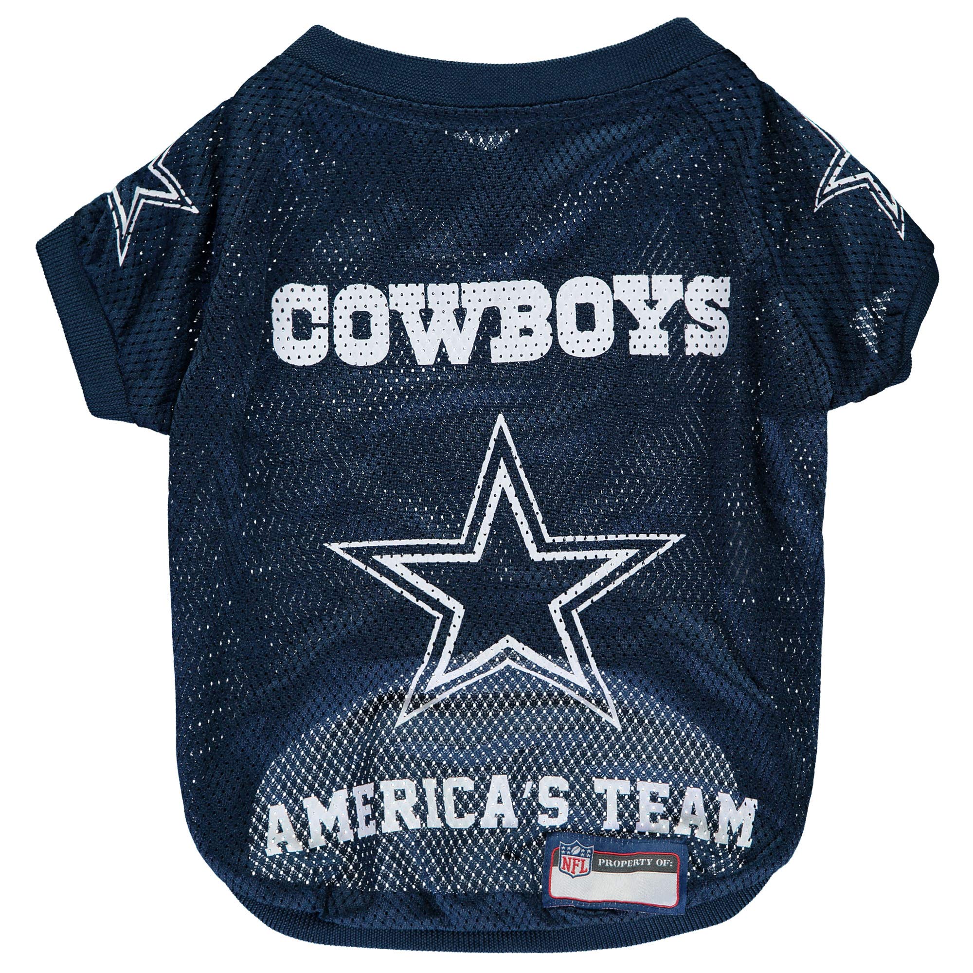 NFL Dallas Cowboys Raglan Jersey Americas Team - Small. Cutest Football Jersey for Dogs & Cats
