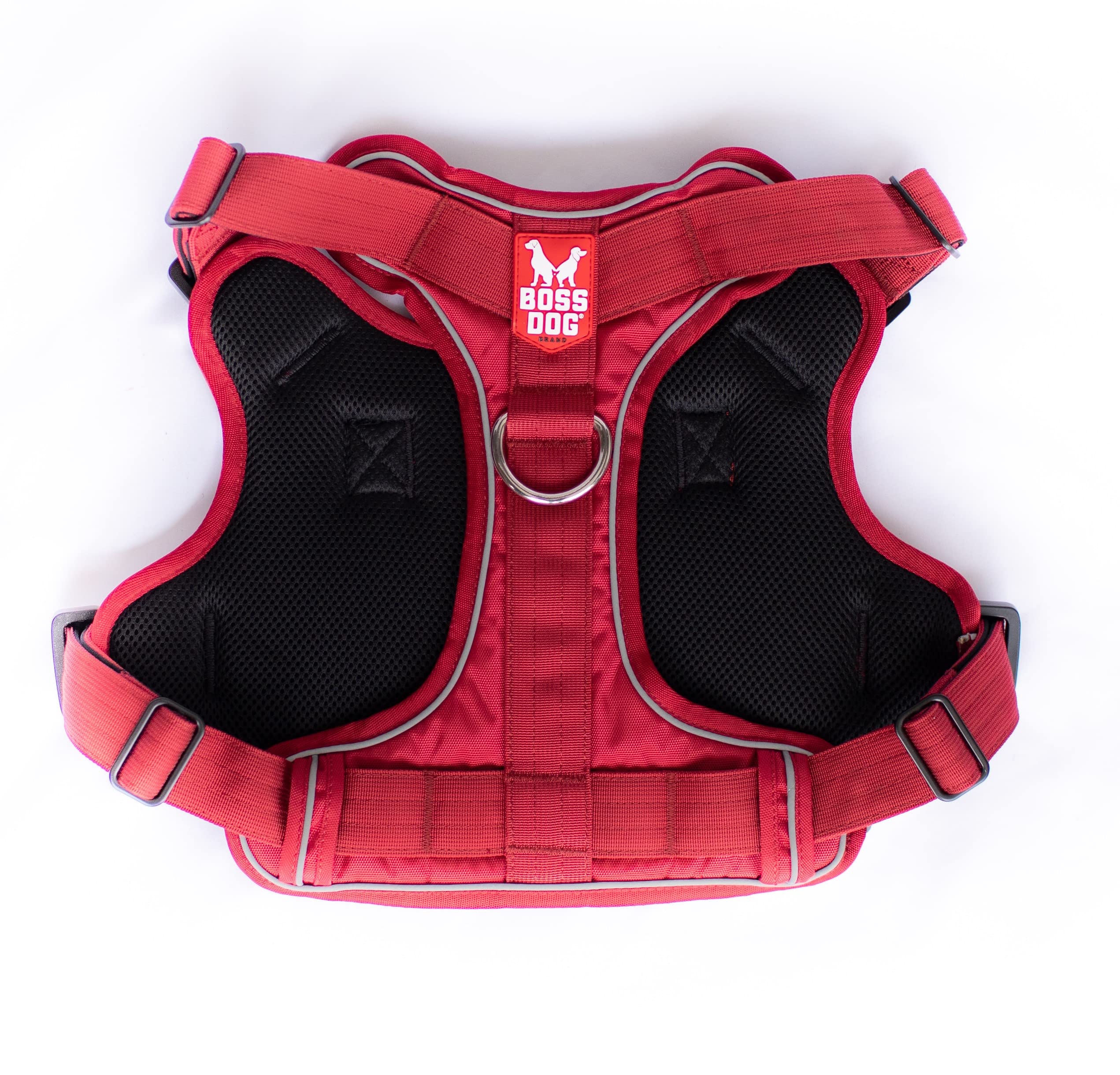 Boss Dog Tactical Harness, Red, Medium