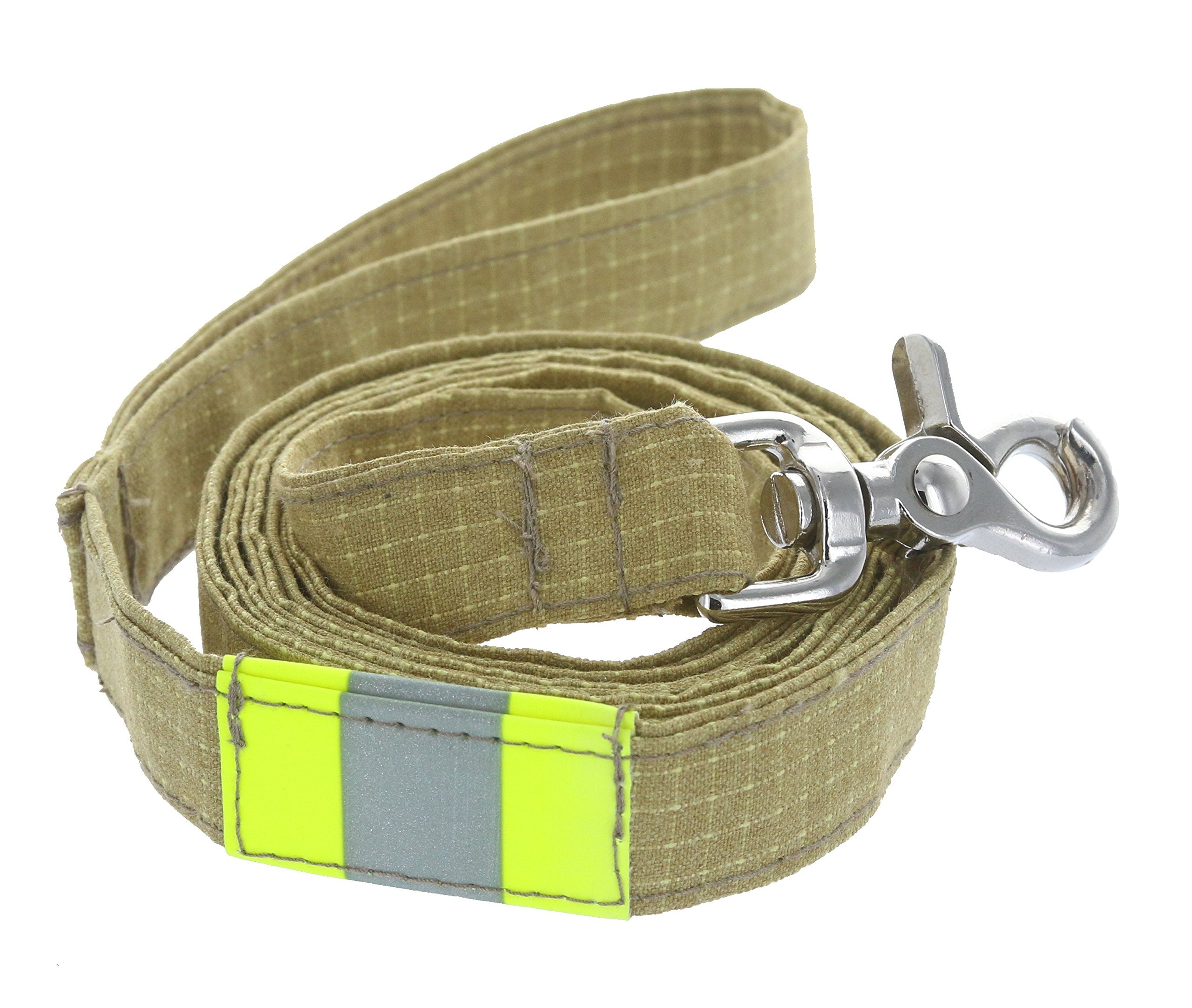 Firefighter Personalized Tan Dog Leash 6 Ft