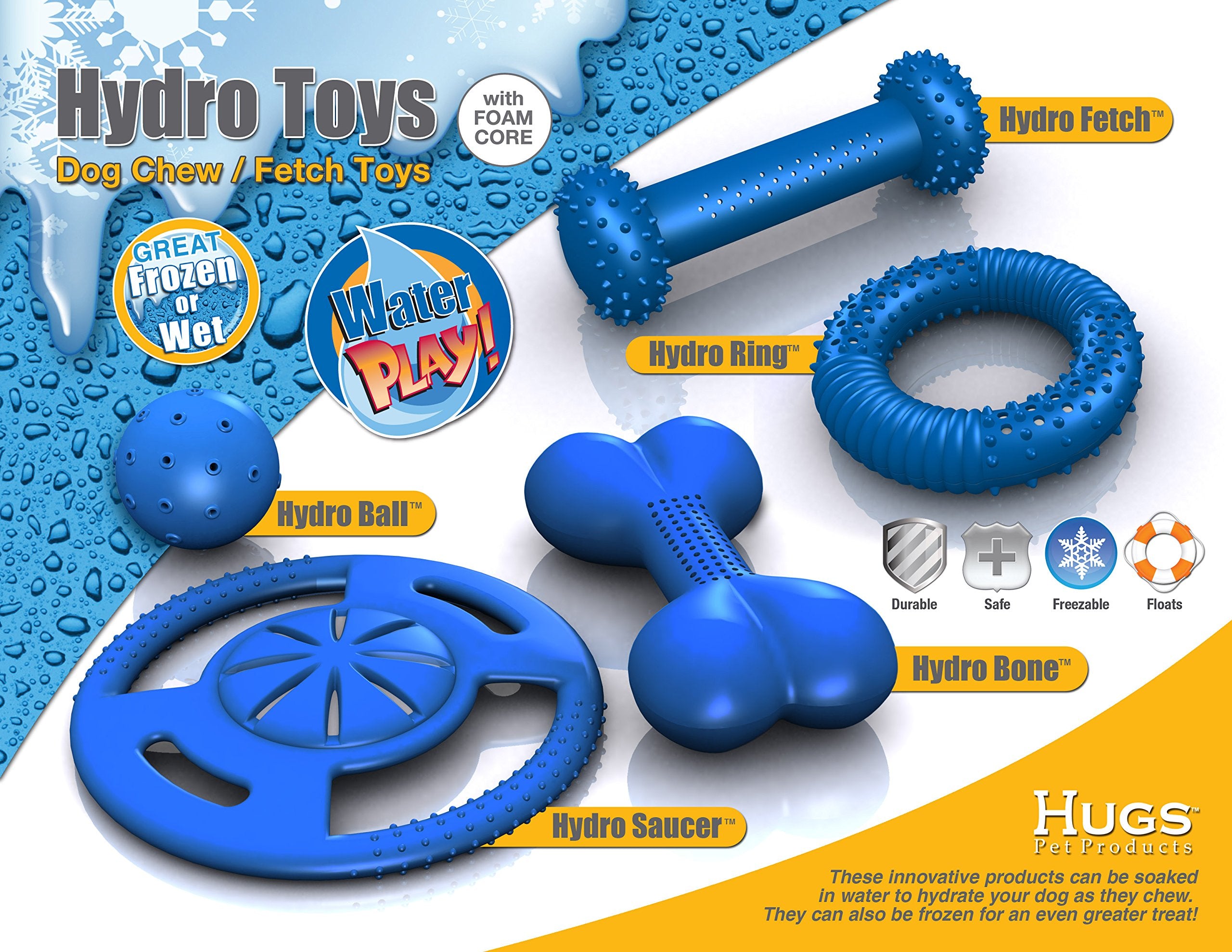 Hugs Pet Products Hydro Ball Pet Toy