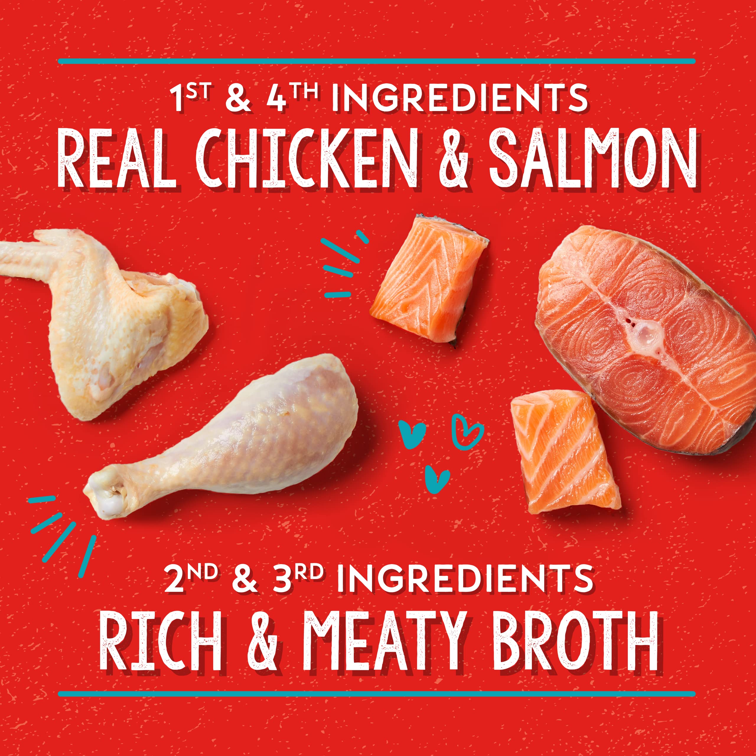 Stella & Chewys Lil Bites Savory Stews for Small Breeds Chicken & Salmon Dinner in Broth, 2.7 oz. Cups (Pack of 12)