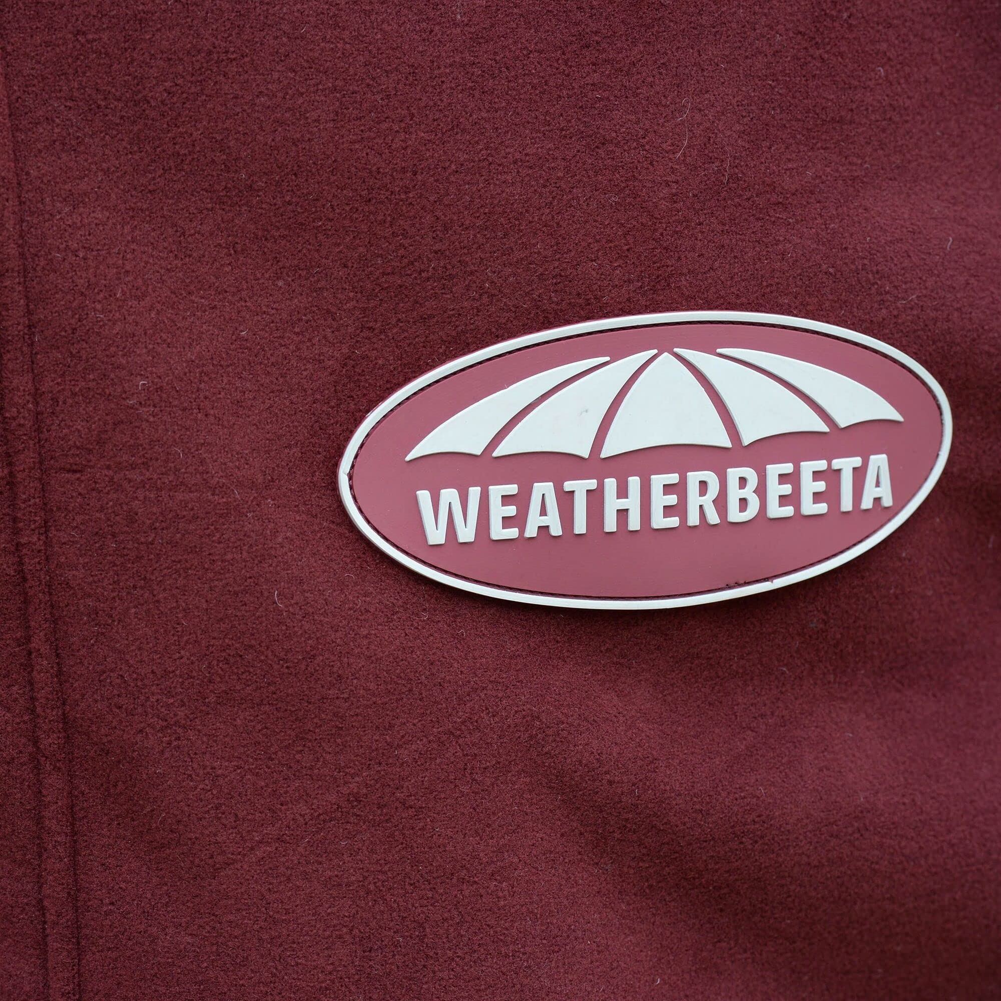 Weatherbeeta Sherpa Fleece Cooler Standard Neck, Maroon/White, 84'