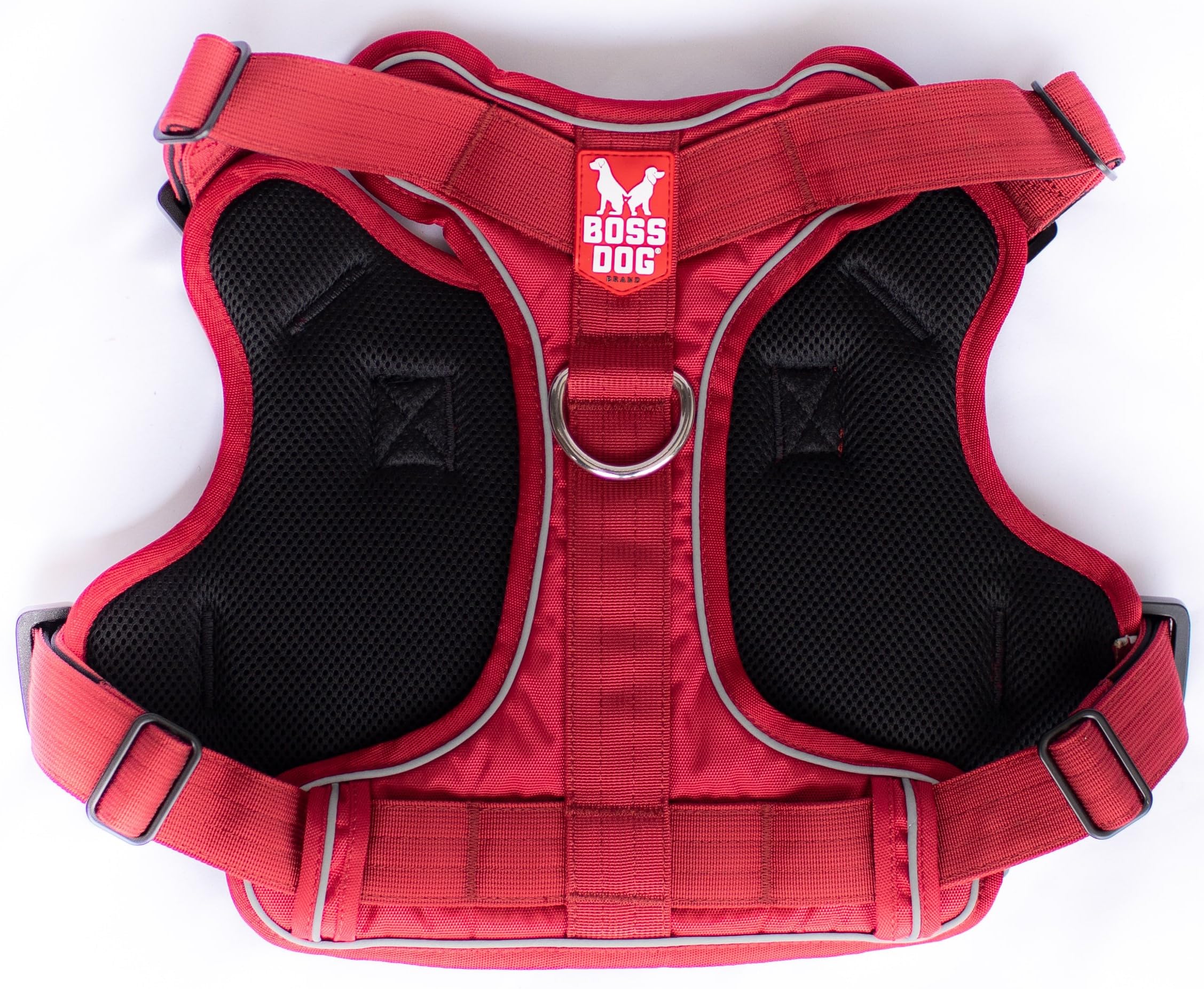 Boss Dog Tactical Harness, Red, Medium