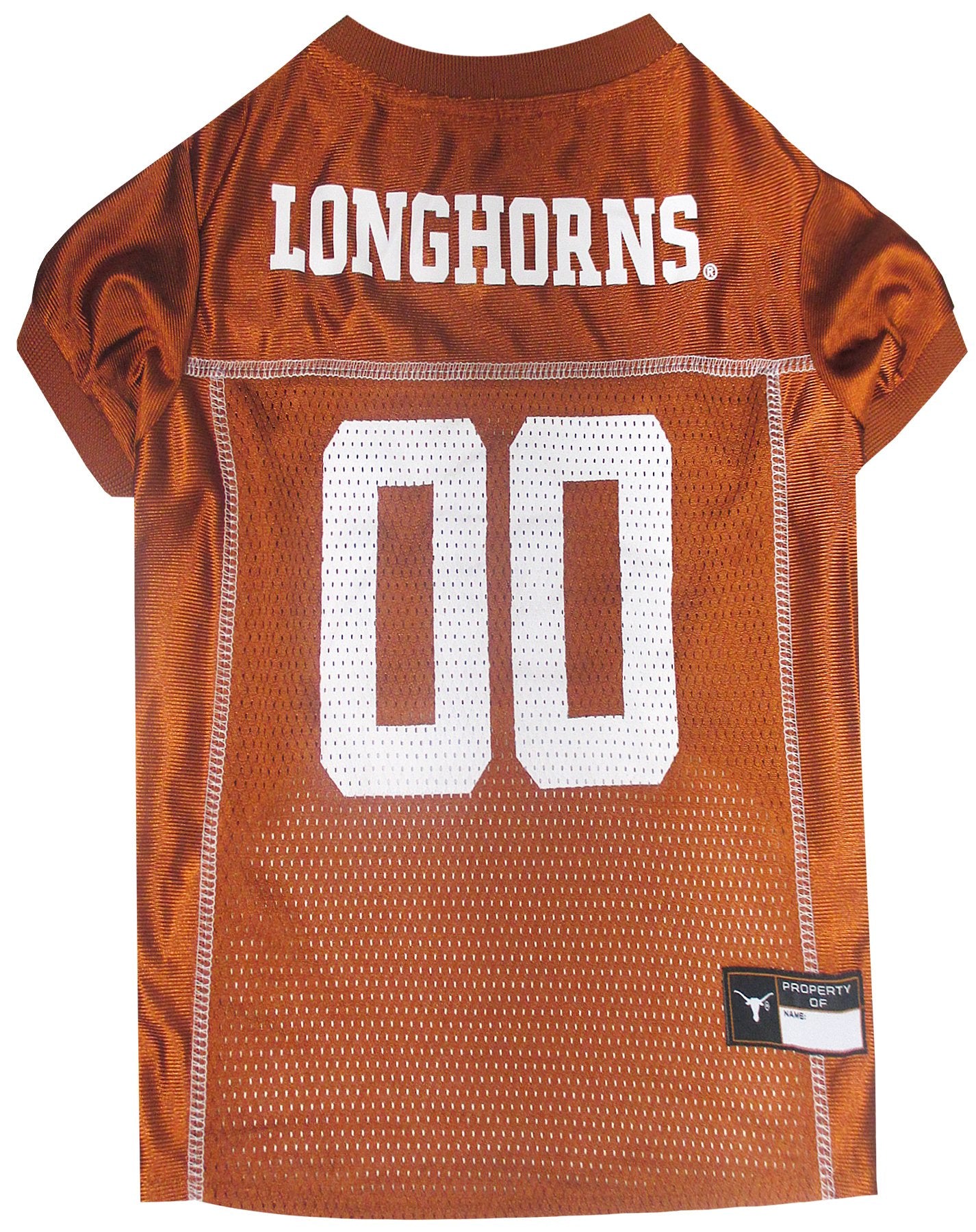 Pets First NCAA College Texas Longhorns Mesh Jersey for DOGS & CATS, Size X-Small, Licensed Dog Jersey with your Favorite Footba