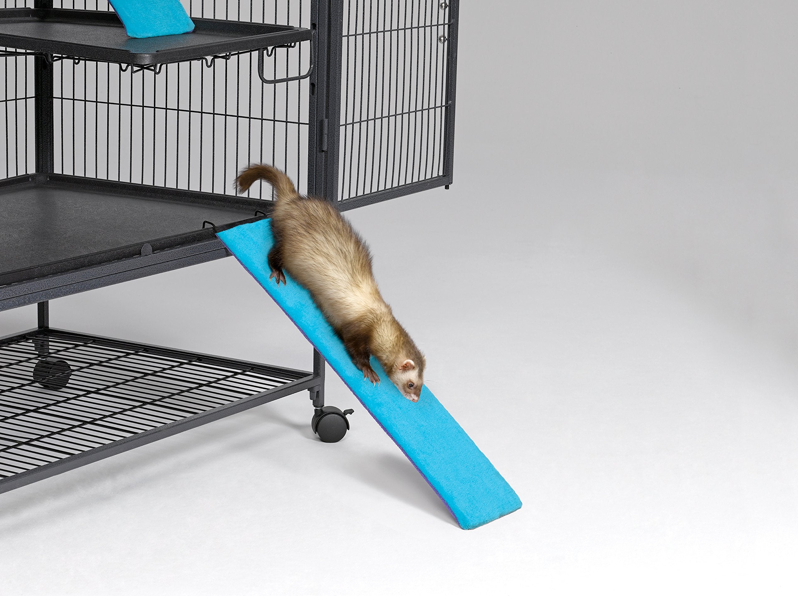 MidWest Homes for Pets Ferret Nation Exit Ramp & Cover, 25L x 5.5W Inches, Black Electro Coat, Model 142EXRMP, Steel Material
