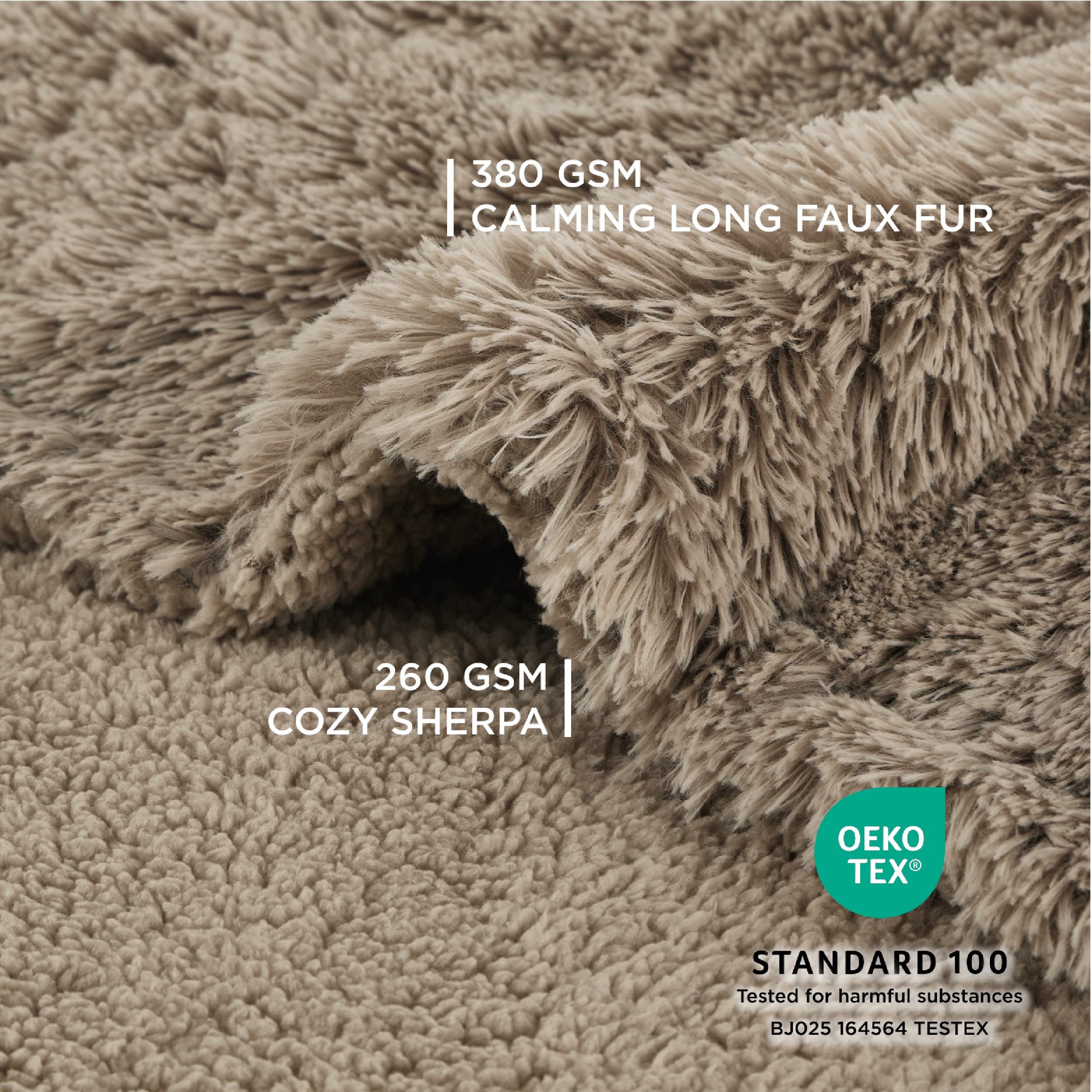 Bedsure Waterproof Dog Blankets For Large Dogs - Calming Cat Blanket For Couch Protector Washable, Long Faux Fur Pet Throw Blank