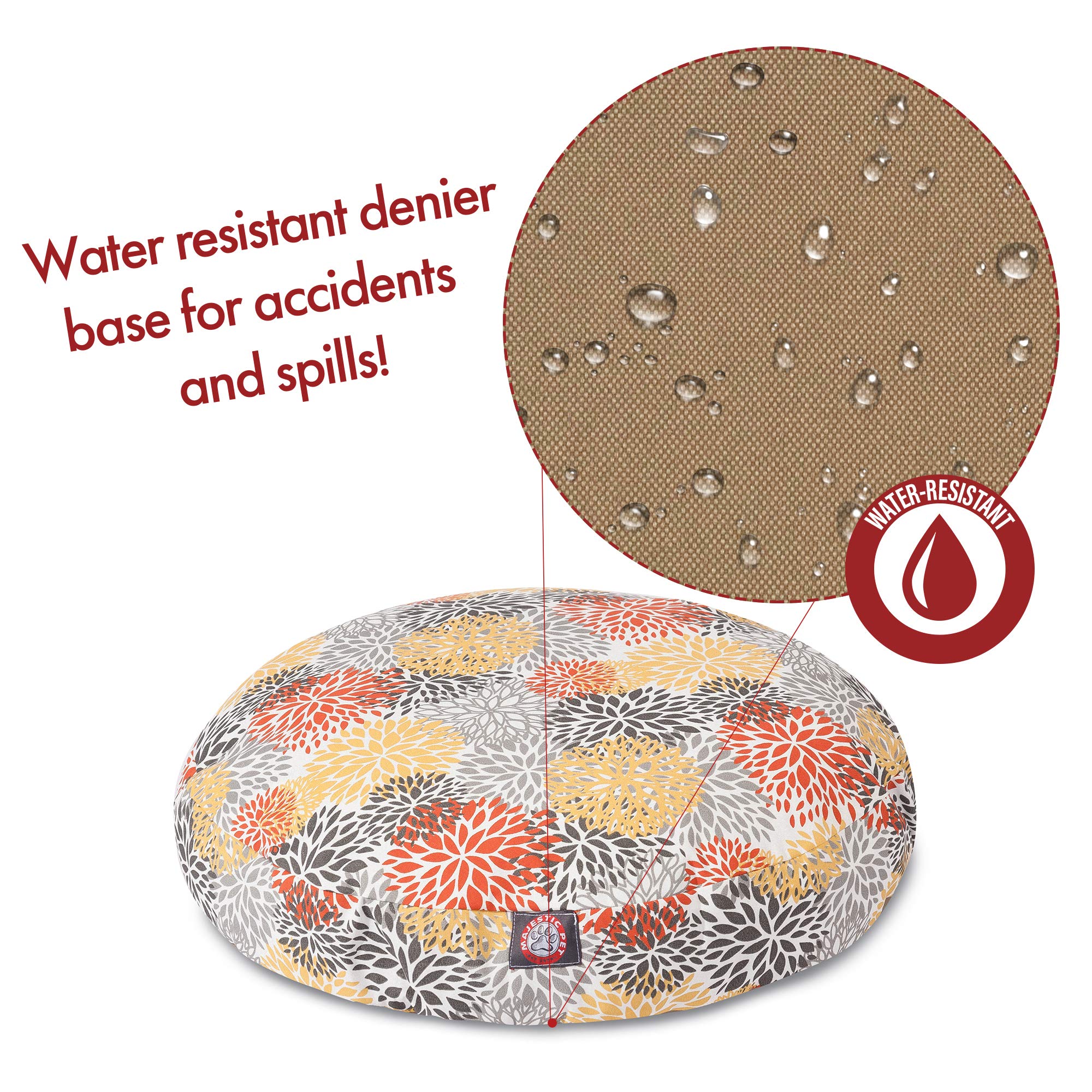 Majestic Pet Citrus Blooms Large Round Pet Bed