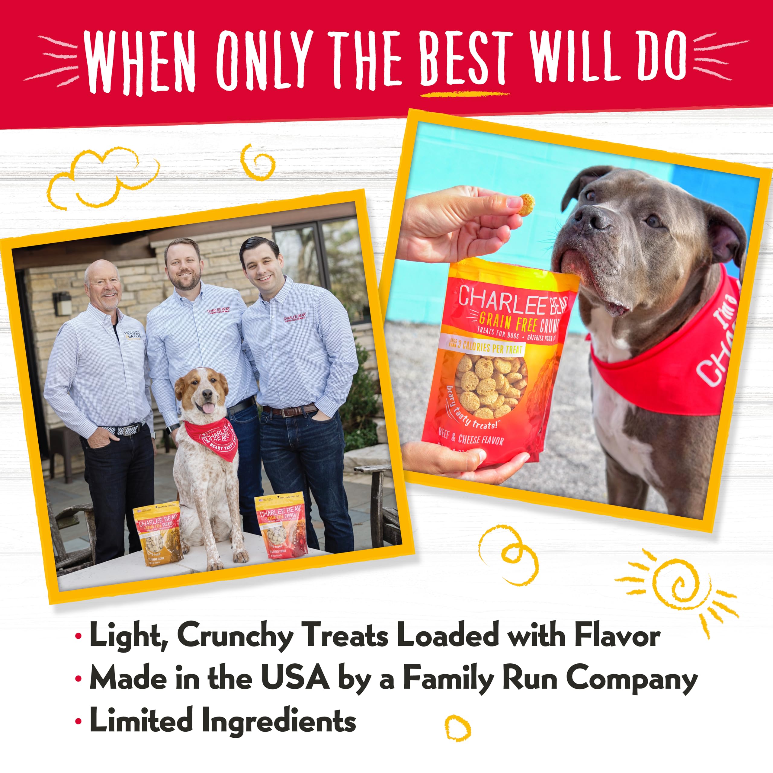 Charlee Bear Grain-Free Crunch Chicken, Pumpkin & Apple Treats - 8 oz.