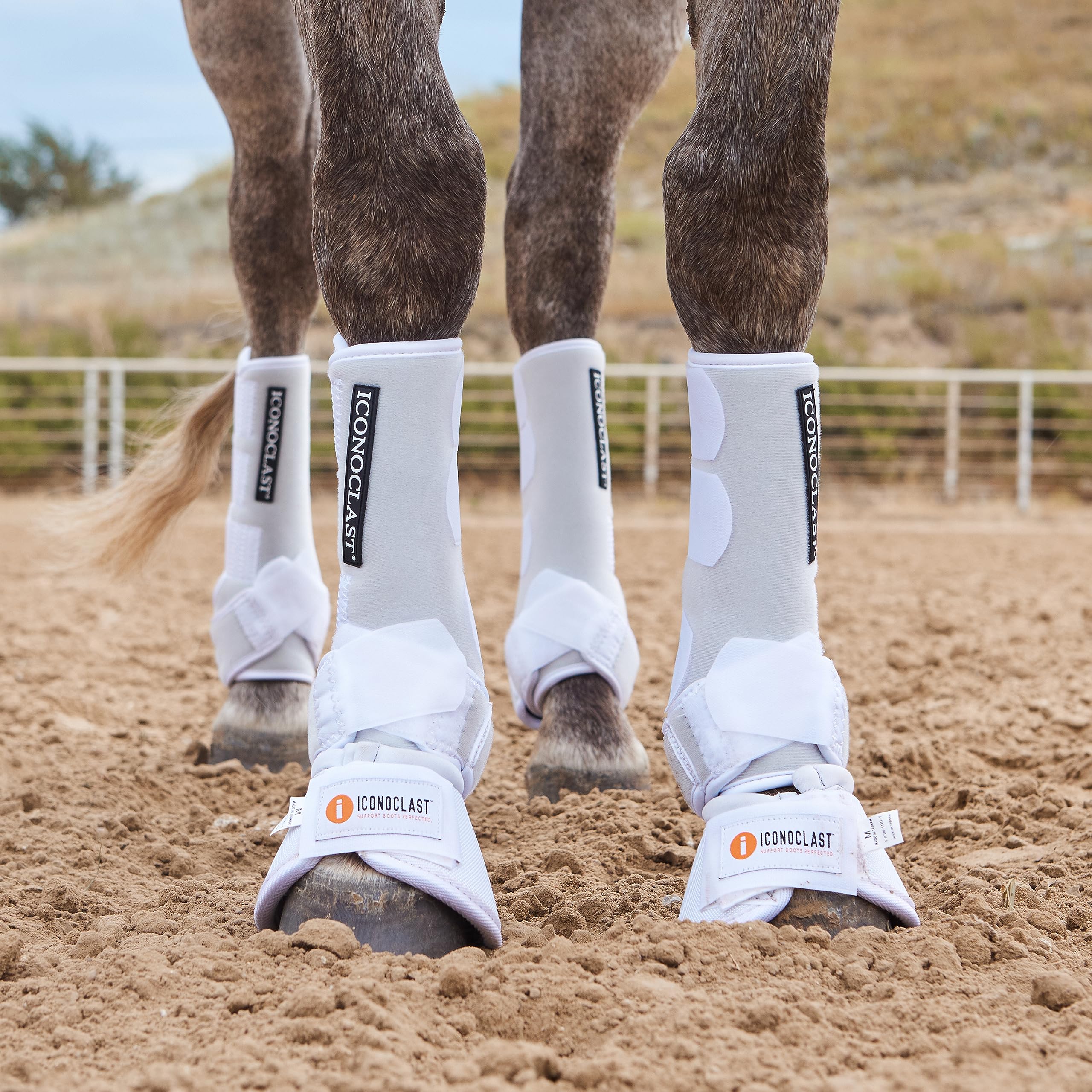 Iconoclast Front Orthopedic Support Boots White (L)