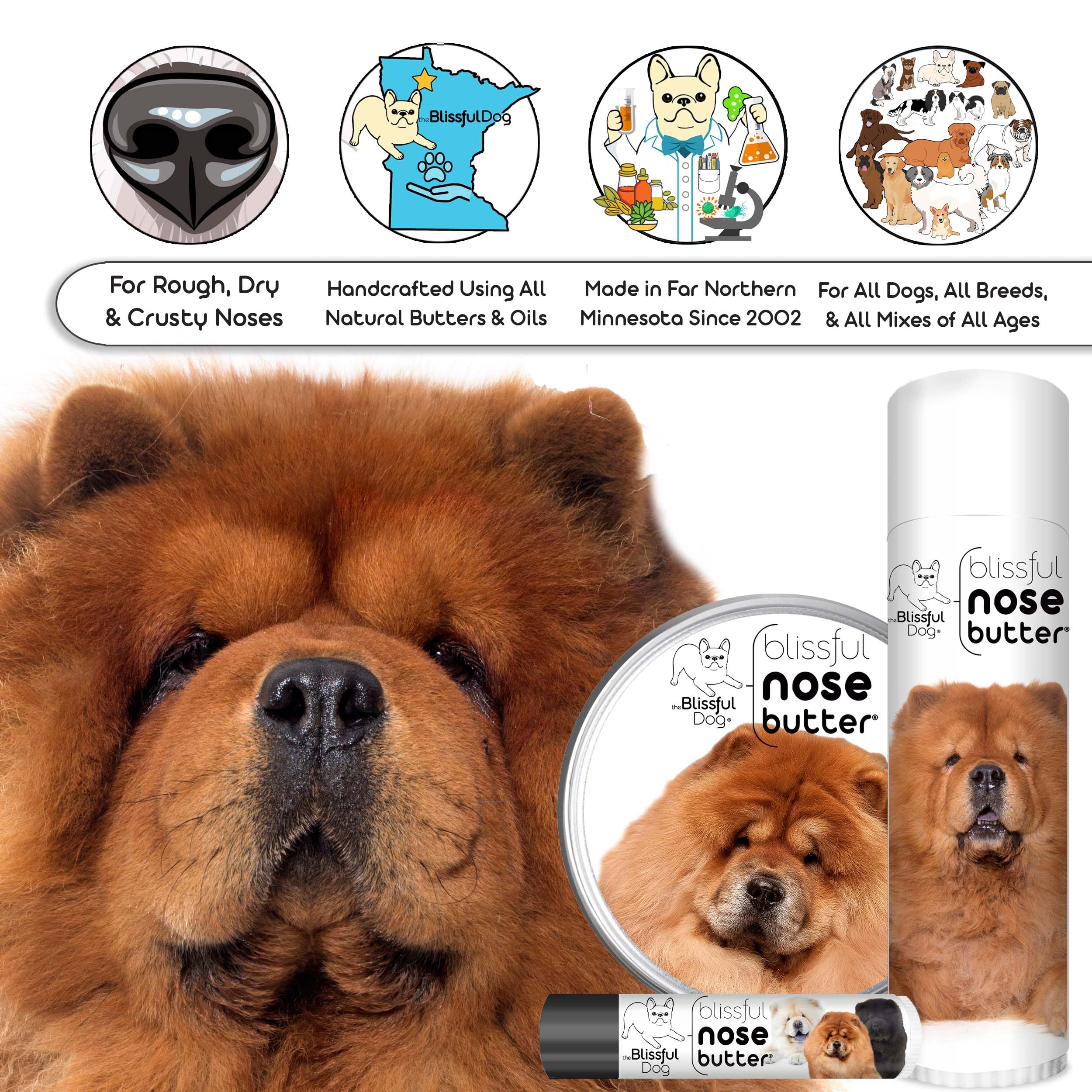 The Blissful Dog Chow Unscented Nose Butter, 0.15 oz