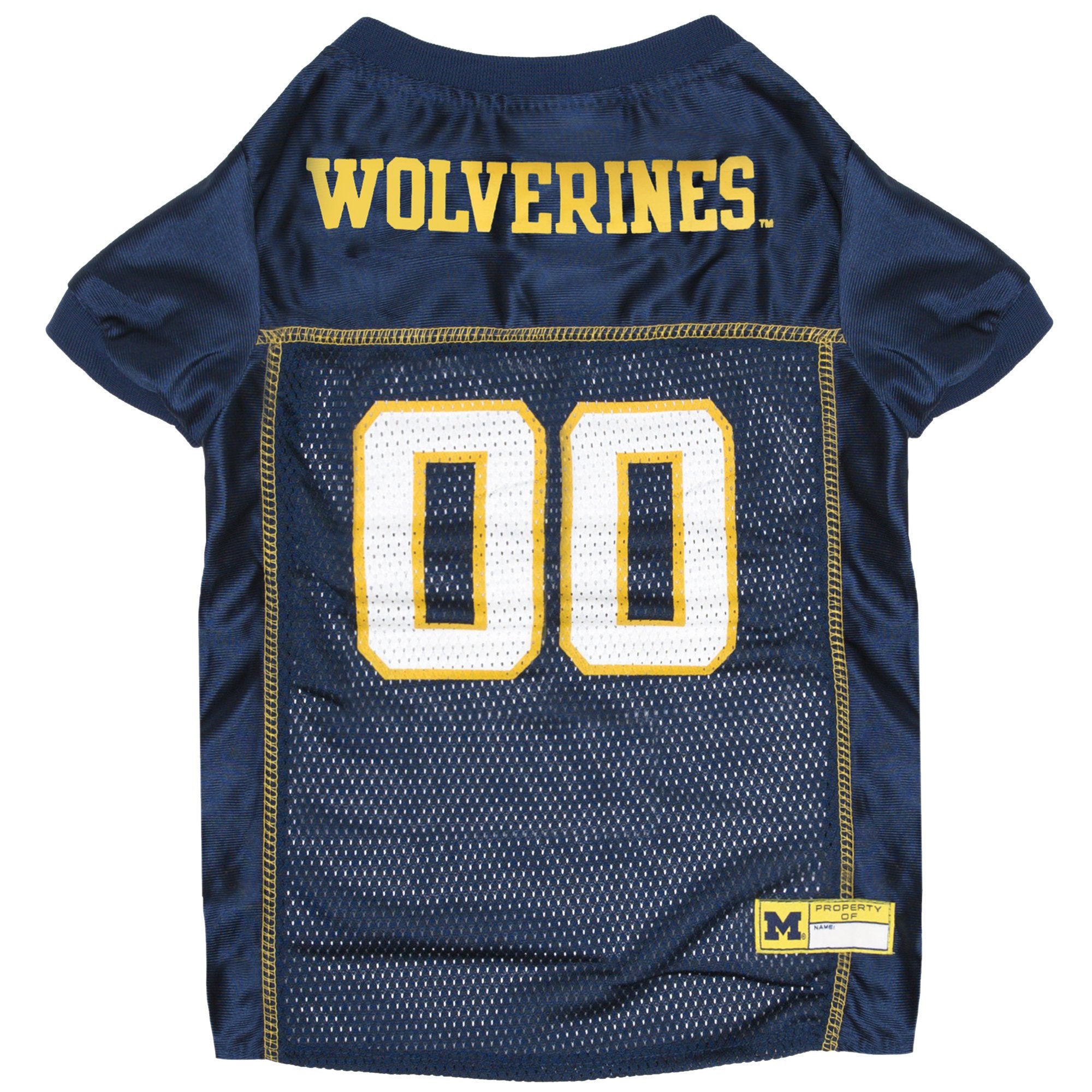 Pets First NCAA College Michigan Wolverines Mesh Jersey for DOGS & CATS, Size XXX-Large, Licensed Dog Jersey with your Favorite 