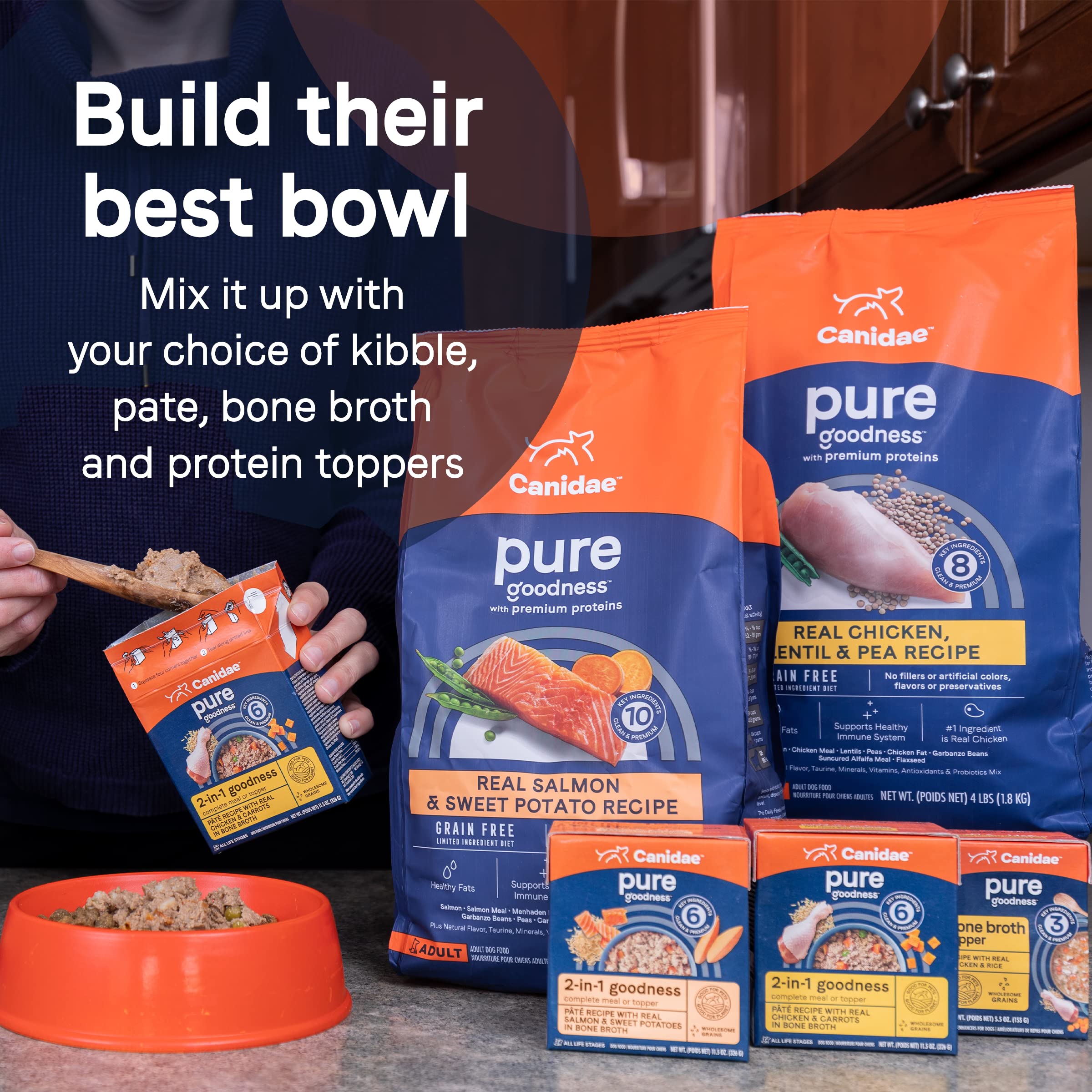 Canidae Pure Real Duck & Sweet Potato Recipe Adult Dry Dog 22 LB