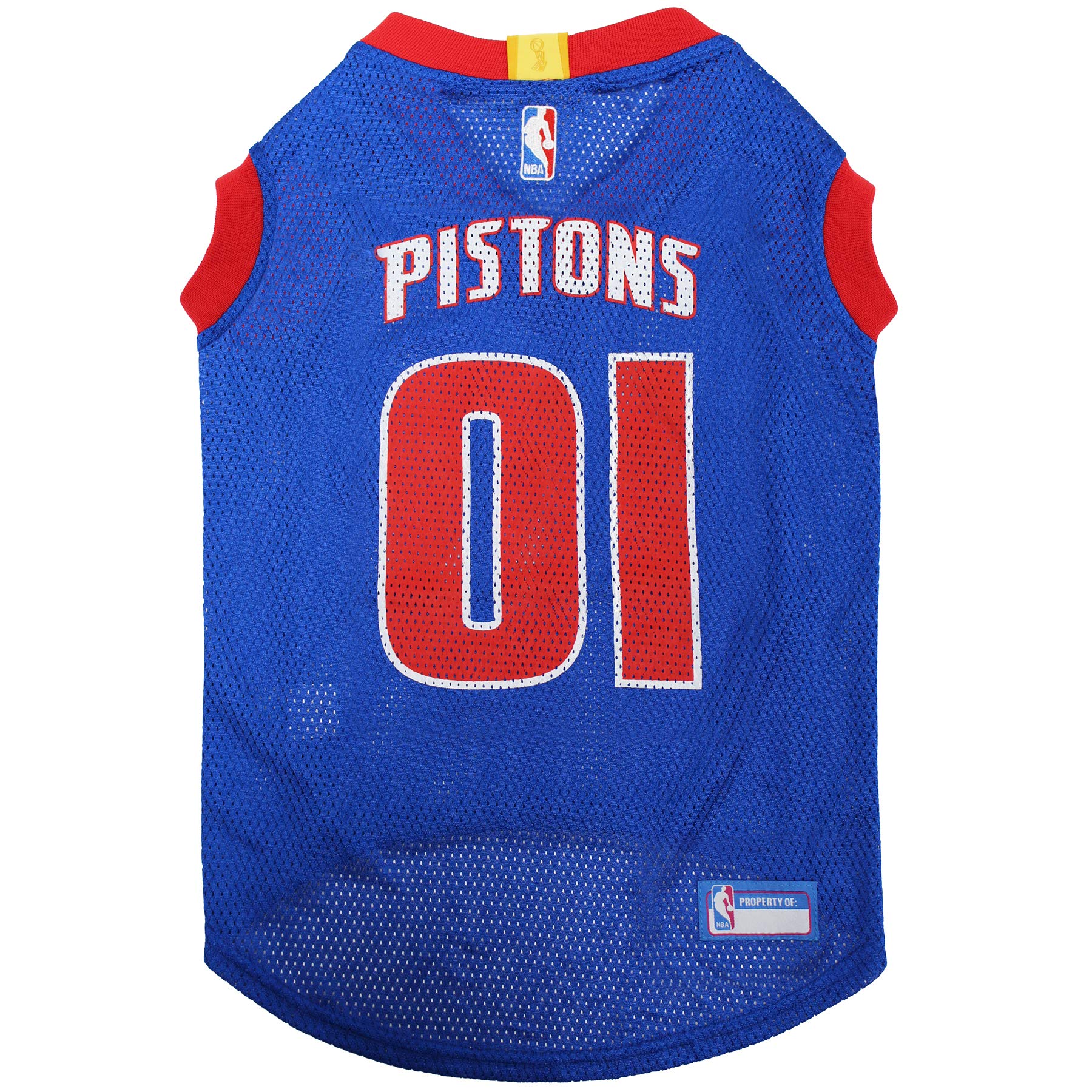 Pets First NBA DETROIT PISTONS DOG Jersey, Large - Tank Top Basketball Pet Jersey