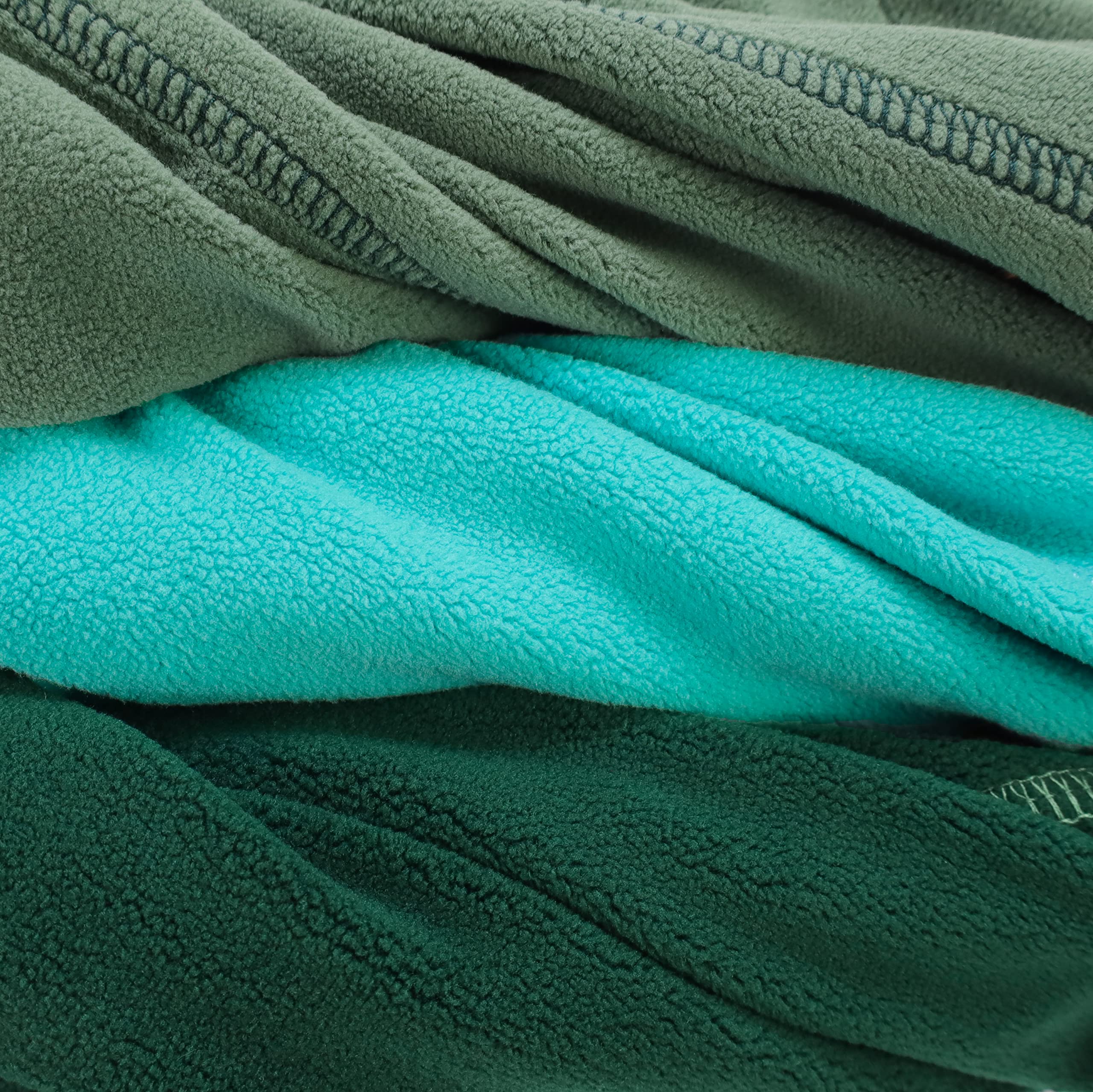 Fitwarm 3 Pack Fleece Dog Sweater, Turtleneck Dog Sweatshirt, Dog Winter Clothes For Small Dogs Boy Girl, Pet Pullover Jumper, Cat Apparel, Dark Green, Teal Green, Bean Green, Xxl