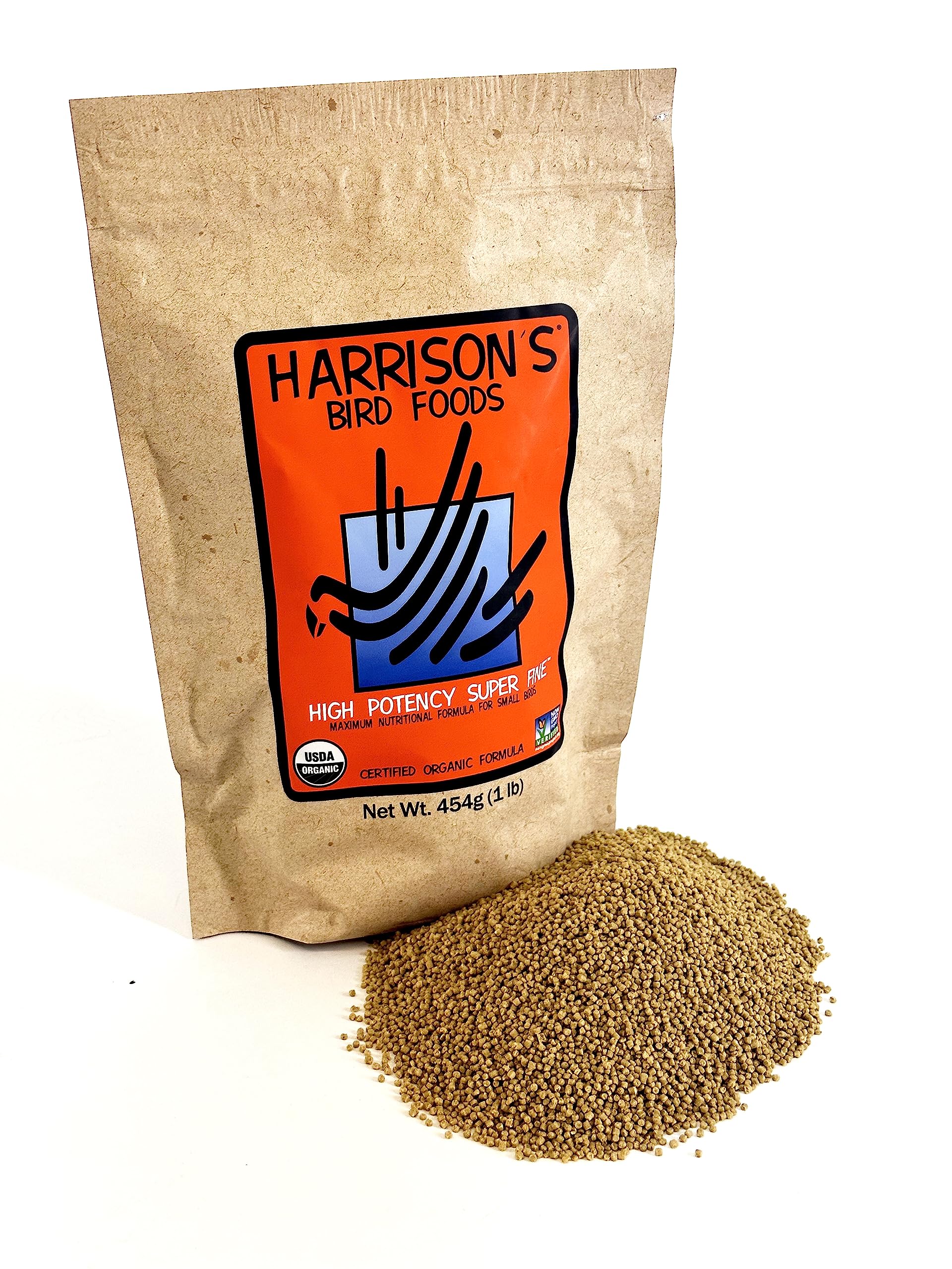 Harrisons Bird Foods Bird Food High Potency Certified Organic Non-GMO Bird Food