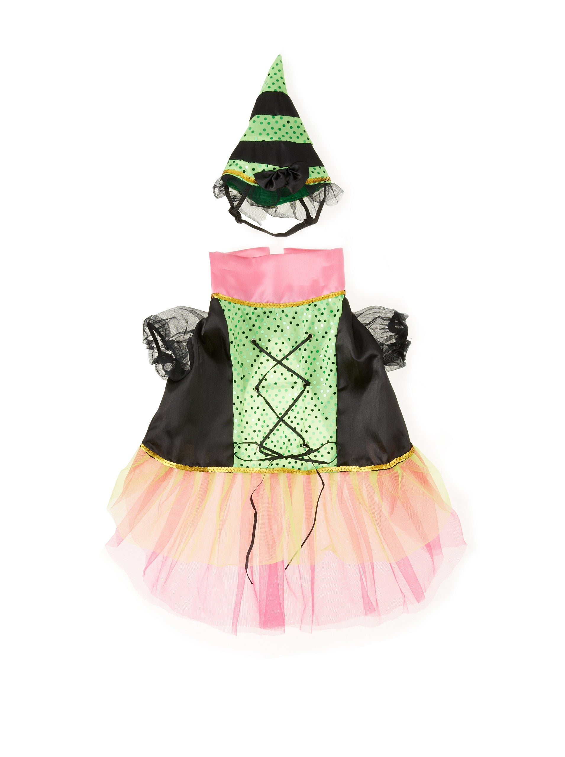 Zack & Zoey Witchy Business Costume For Dogs, Small, Green