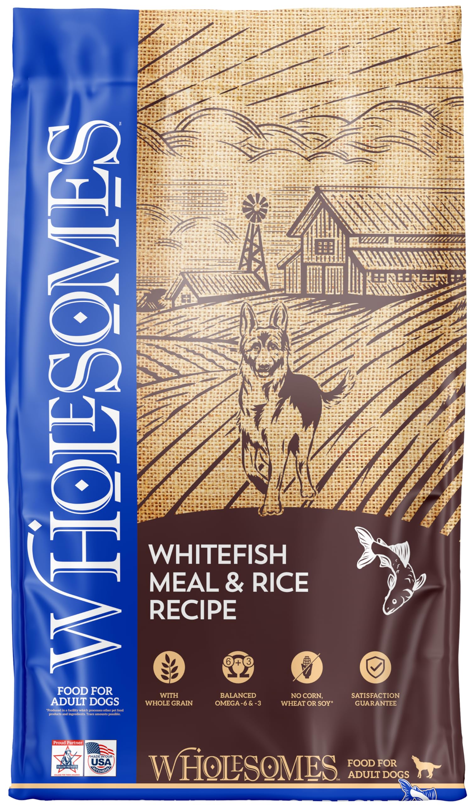 Sportmix Wholesomes Fish Meal And Rice Dry Dog Food, 40 Lb.