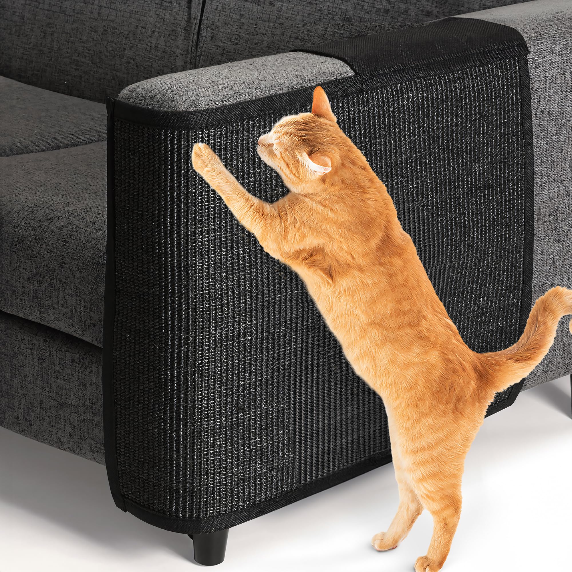Navaris Cat Scratch Mat Sofa Protector - Natural Sisal Furniture Protector Scratching Pad For Cats - Scratch Carpet For Couch, S