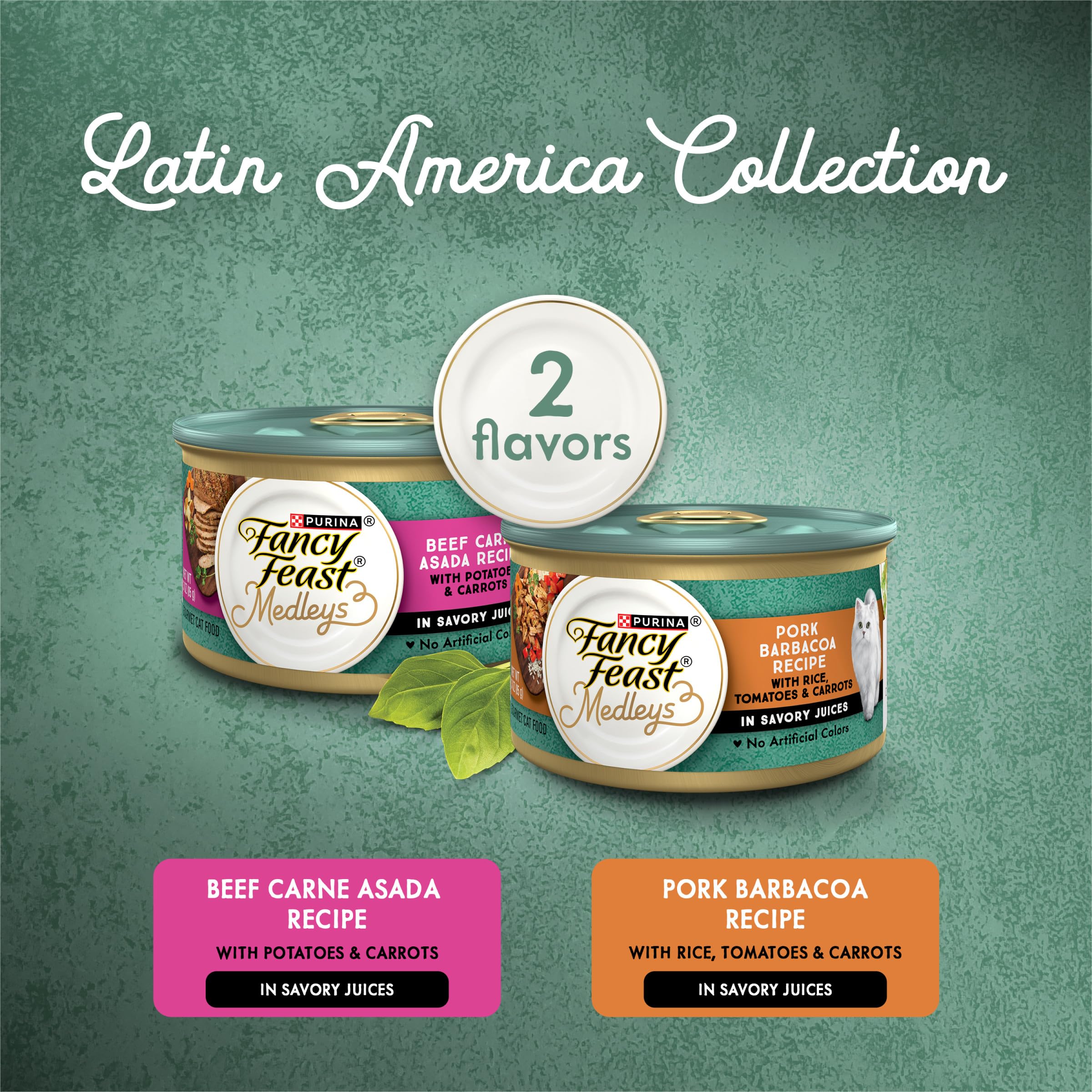 Purina Fancy Feast Medleys Latin America Wet Cat Food Variety Pack - (Pack of 2) 12 ct. Cans
