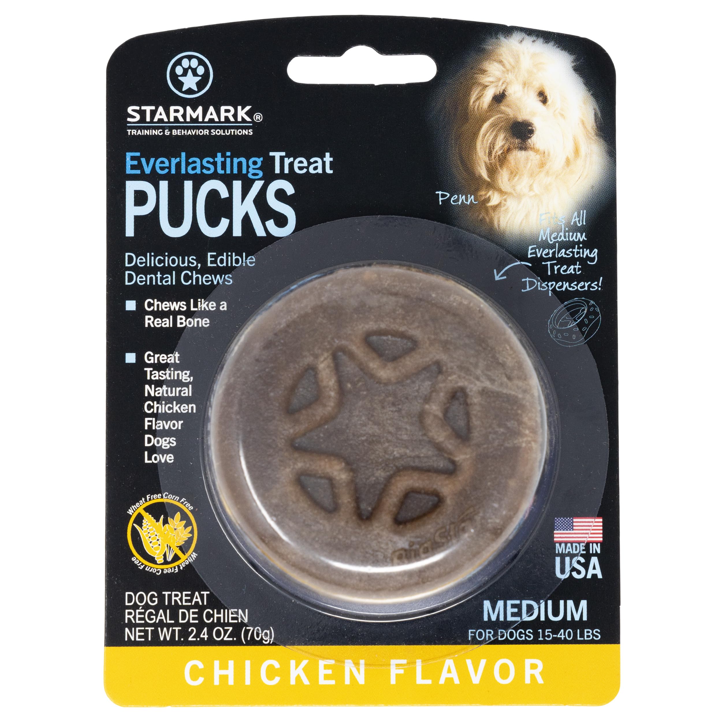 Starmark Everlasting Treat Puck Dental Chew for Medium Dogs