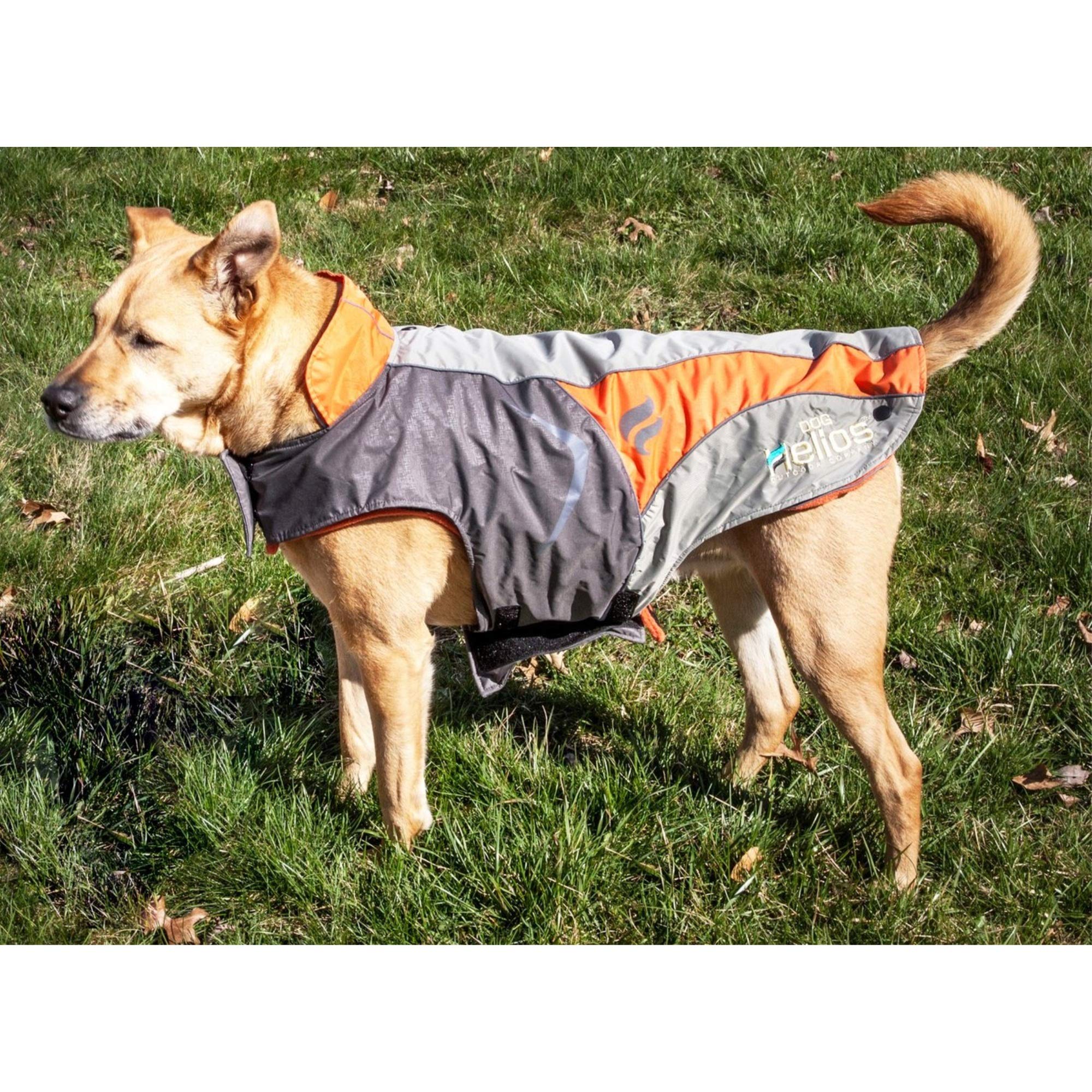 DOGHELIOS Lotus-Rusher Waterproof 2-in-1 Pet Dog Jacket Coat with Removable Polar Fleece Lining w/ Blackshark technology, X-La
